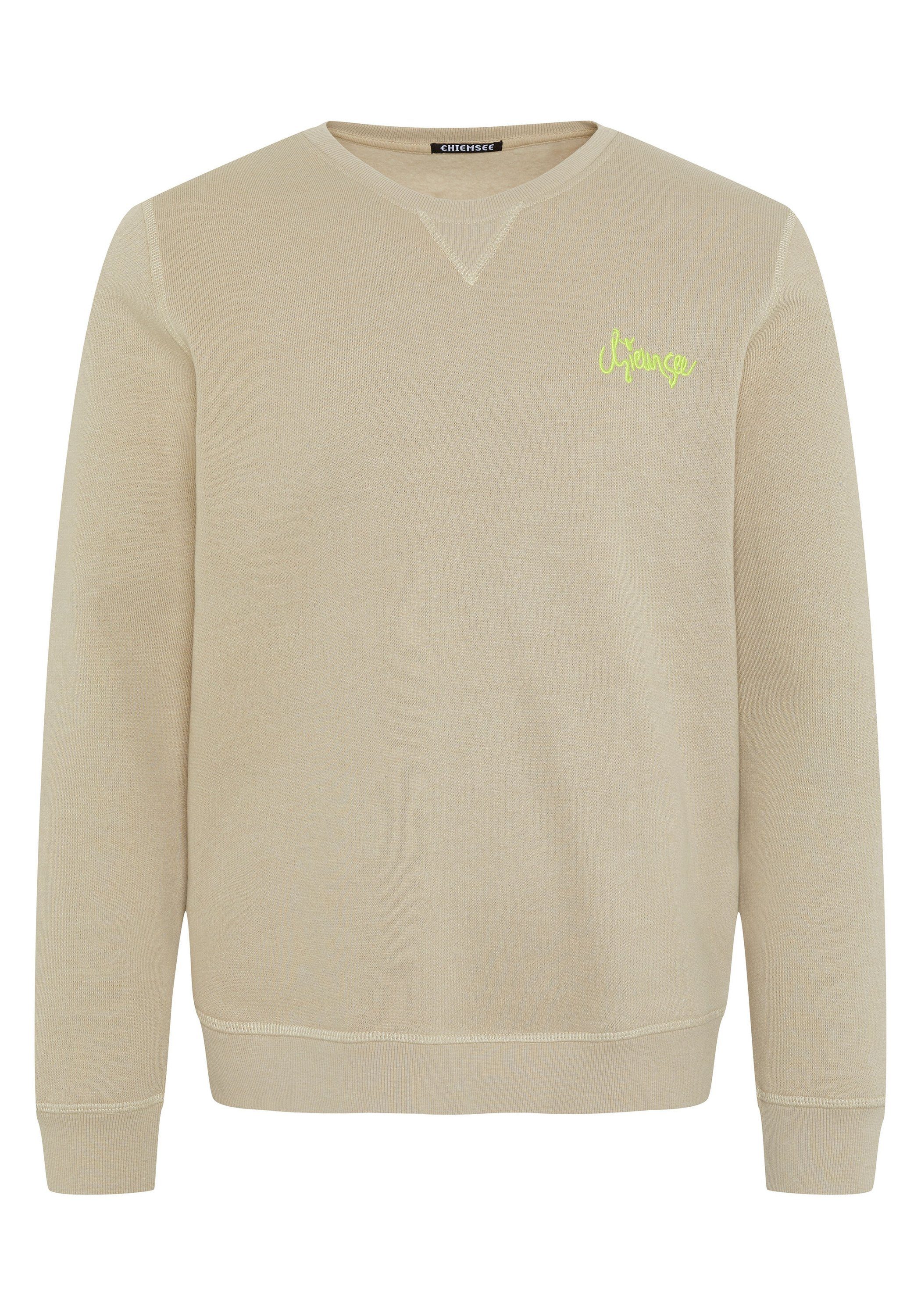 Chiemsee Sweatshirt Sweatshirt aus Baumwollmix mit Logo-Print 1 15-1306 Oxford Tan