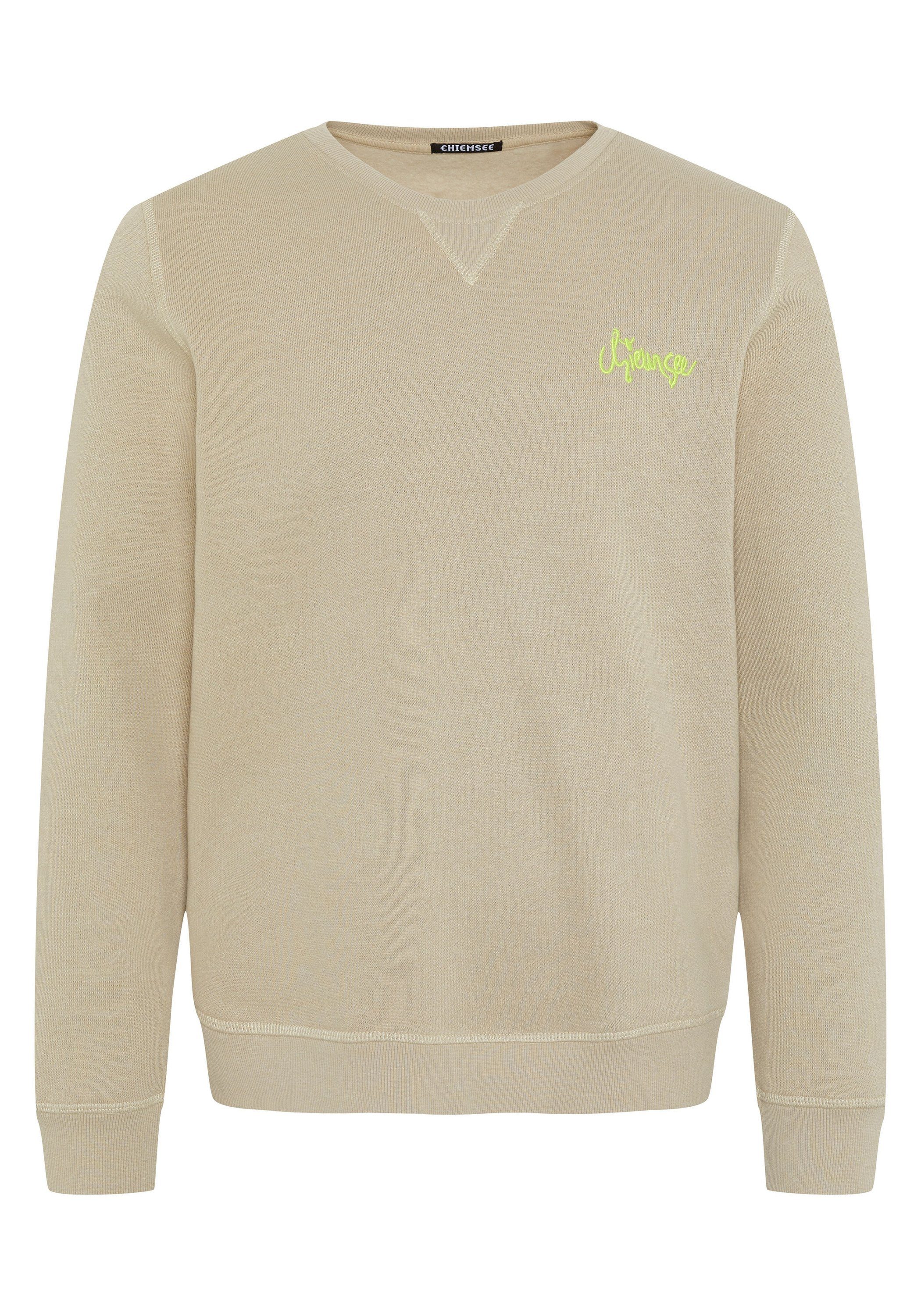 Baumwollmix Chiemsee Oxford Sweatshirt 1 Sweatshirt Logo-Print aus mit 15-1306 Tan