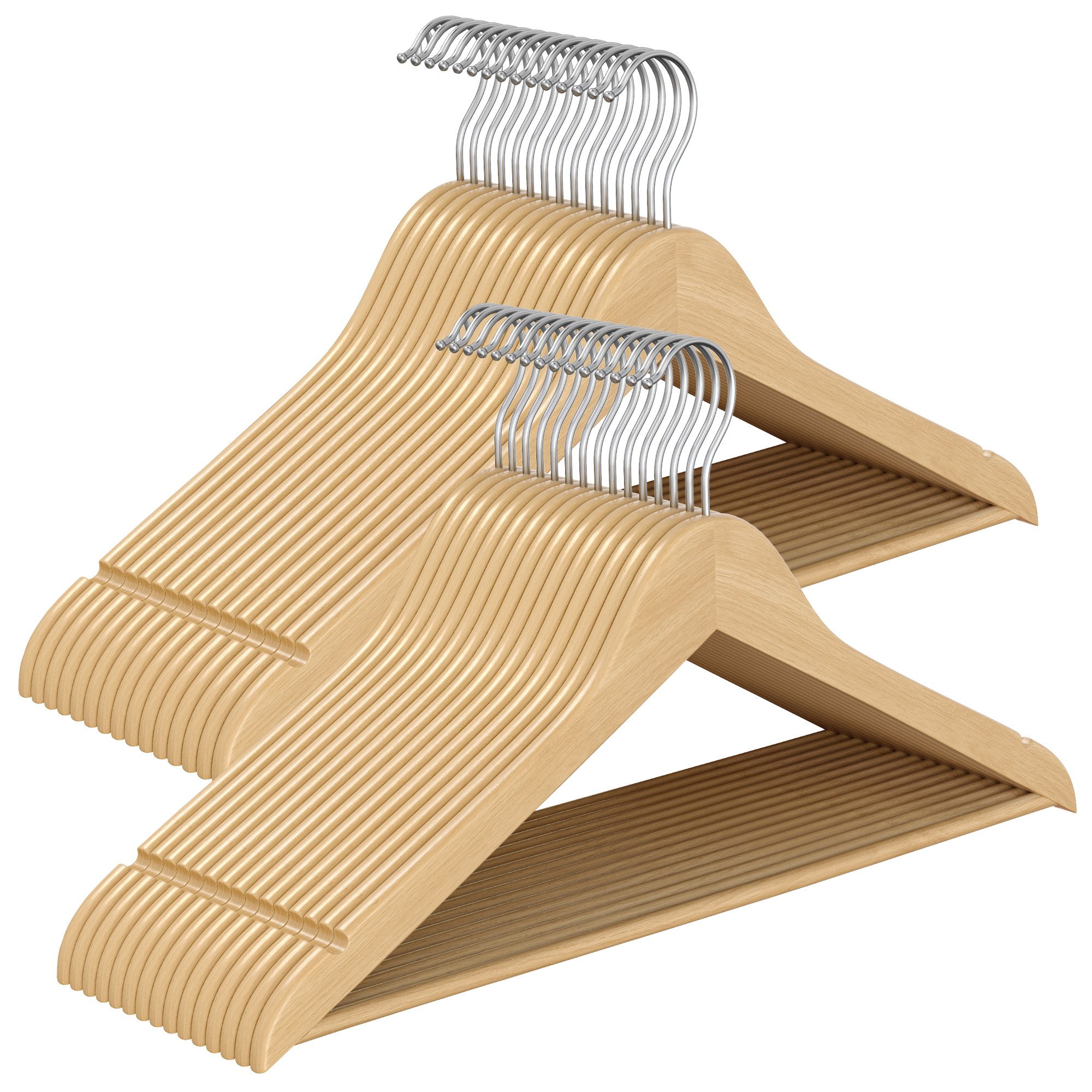 SONGMICS Kleiderbügel, (30-tlg), Holzbügel schlank, Bügel, günstig online kaufen