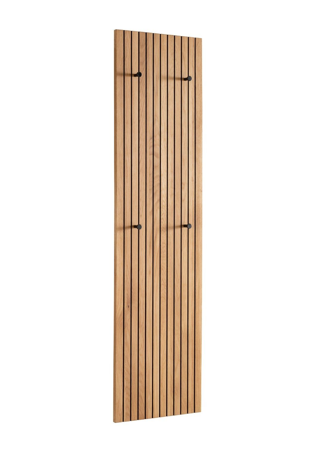 Natur24 Garderobenleiste Paneel Sorrent 38 x 150 x 4 cm Eiche Natur