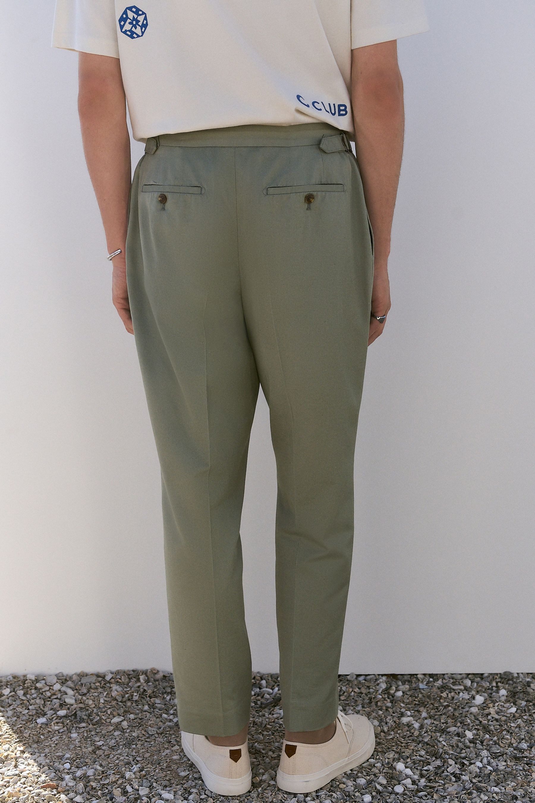 Next Leinenhose Regular Fit Hose mit Seitenversteller (1-tlg) günstig online kaufen