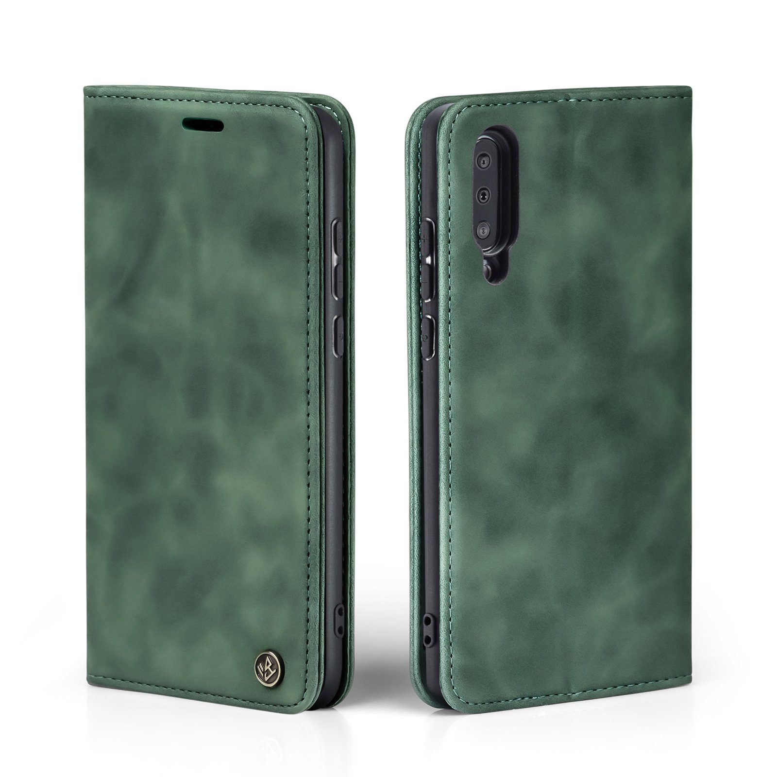 Tec-Expert Handyhülle Tasche Hülle für Samsung Galaxy A50 6.4 Zoll, 6.4, Cover Klapphülle Case mit Kartenfach Fliphülle aufstellbar