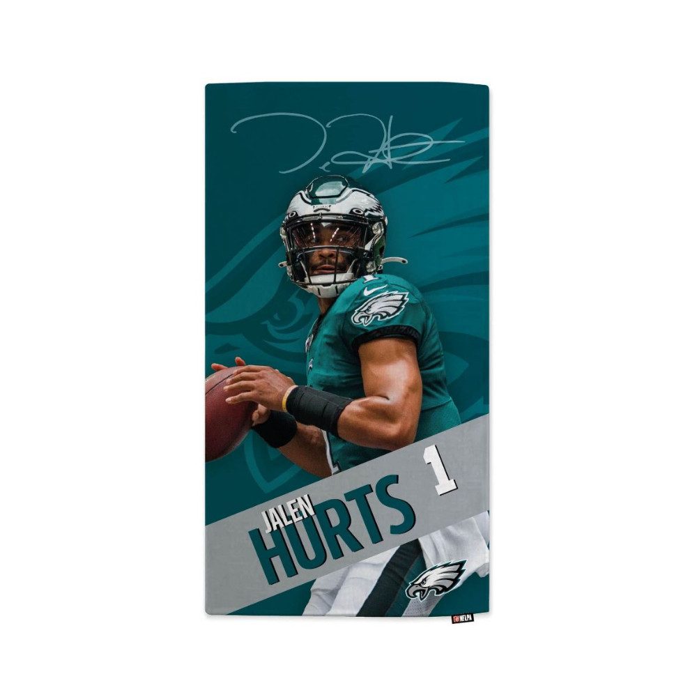Philadelphia Eagles Badetuch NFLPA Jalen Hurts - Beach Towel - MOTION