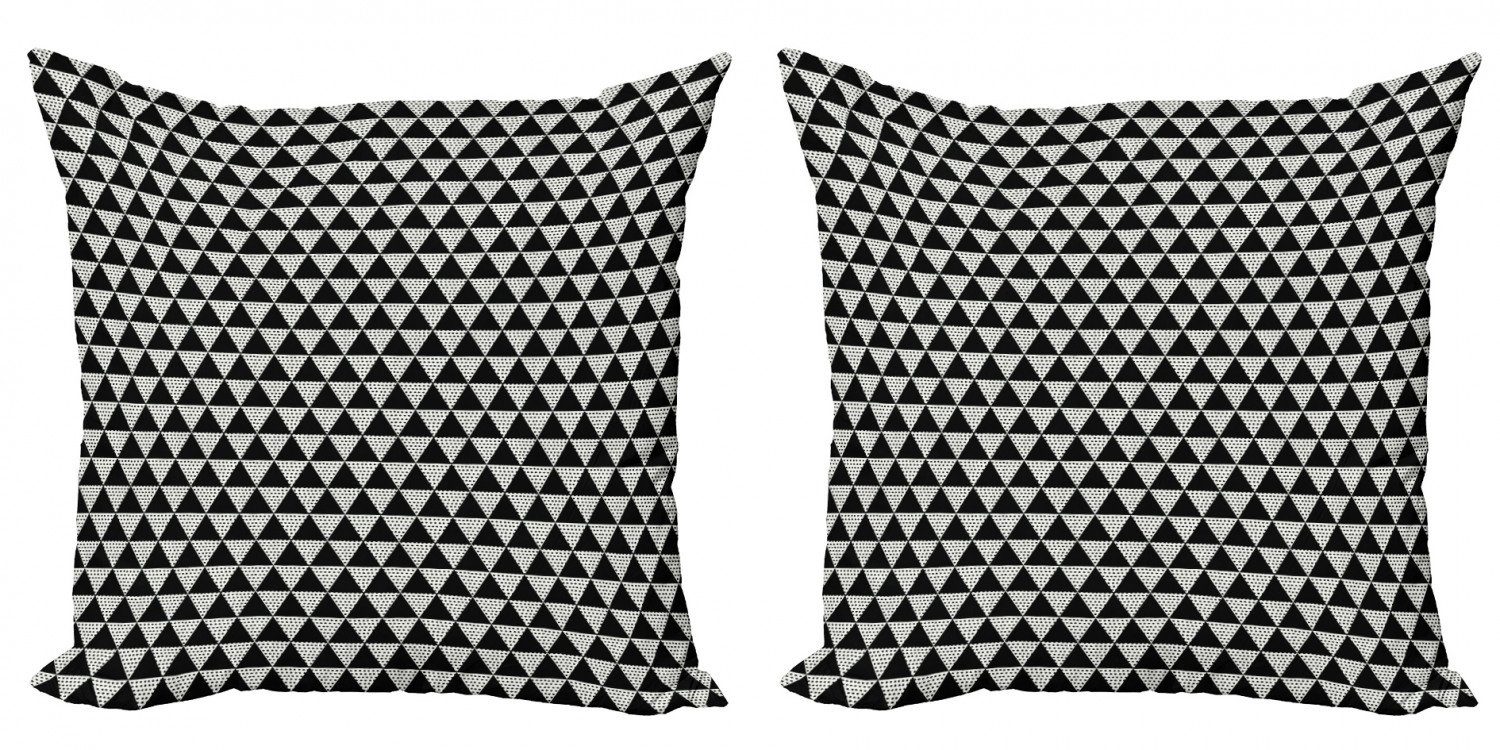 Kissenbezüge Modern Accent Doppelseitiger Digitaldruck, Abakuhaus (2 Stück), nordisch monochrome Geometrische