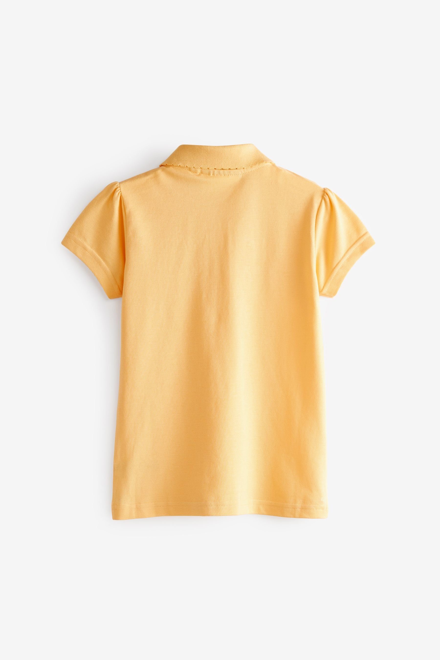 Polohemden aus Baumwolle Yellow (2-tlg) Next 2er-Pack Poloshirt im Kurzärmelige