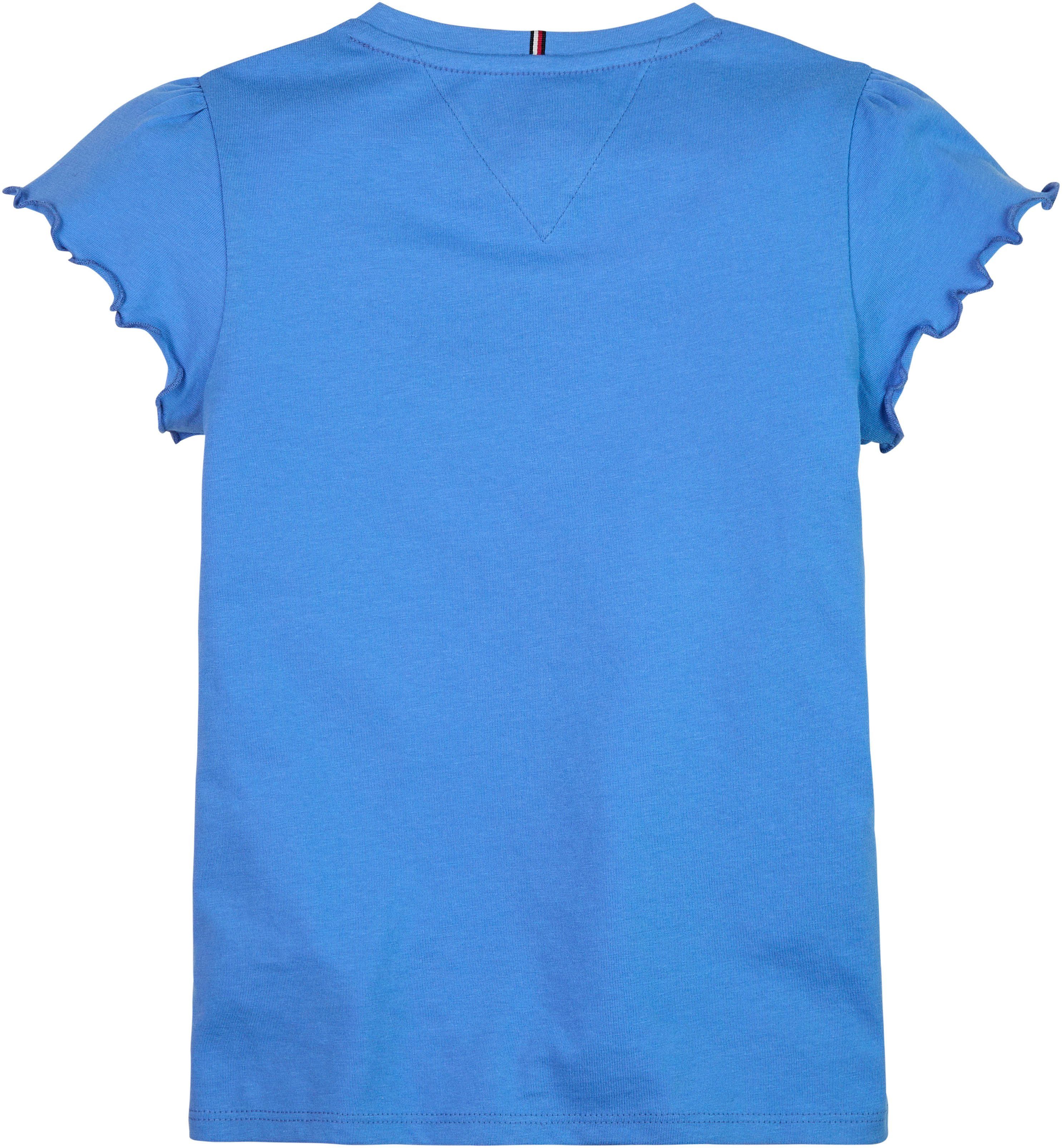 Tommy T-Shirt SLEEVE für Hilfiger Blue_Spell ESSENTIAL Babys TOP RUFFLE