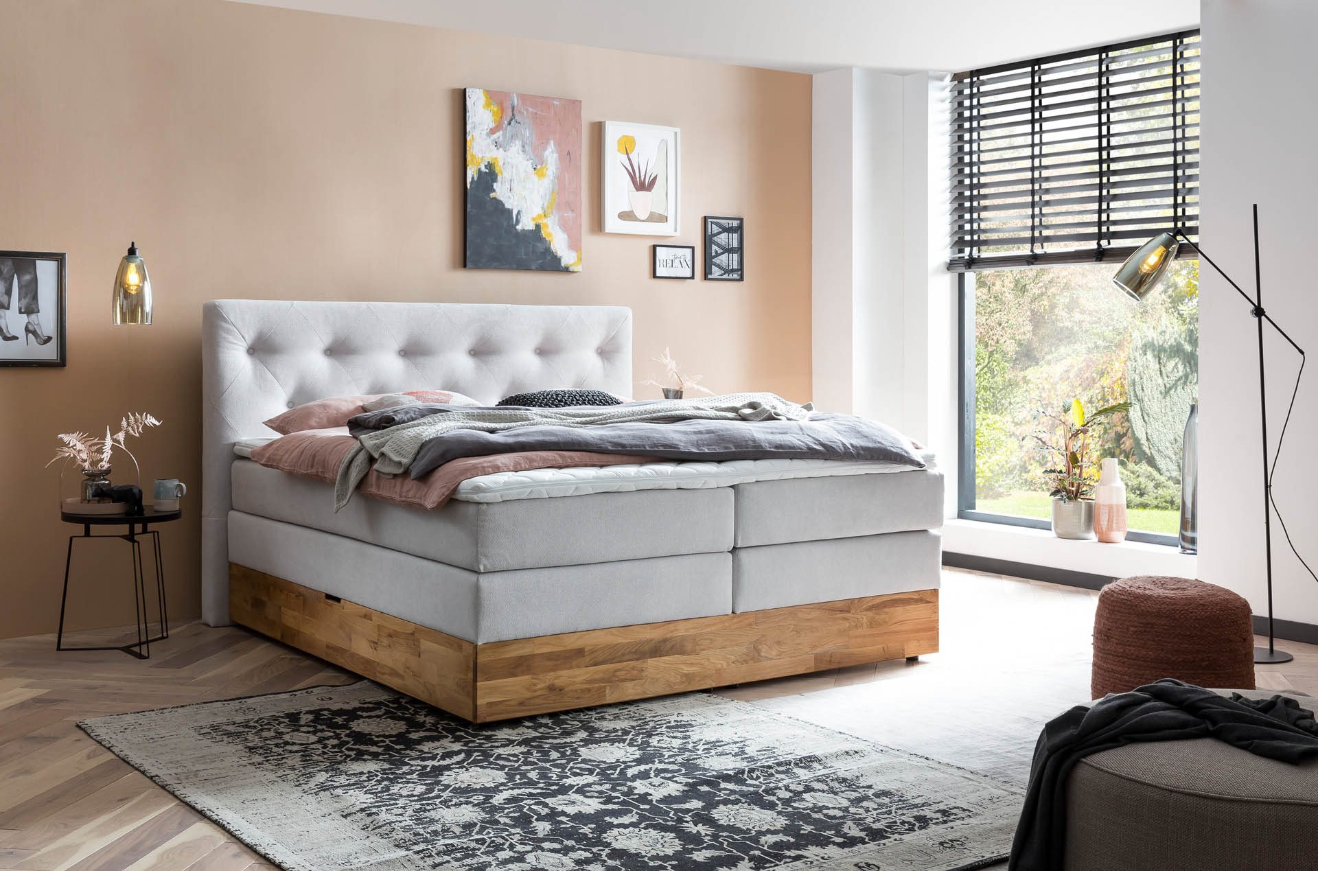 Belanoti Boxspringbett Marbo (Unterbox, Matratze, Topper), 180x200 cm, mit günstig online kaufen