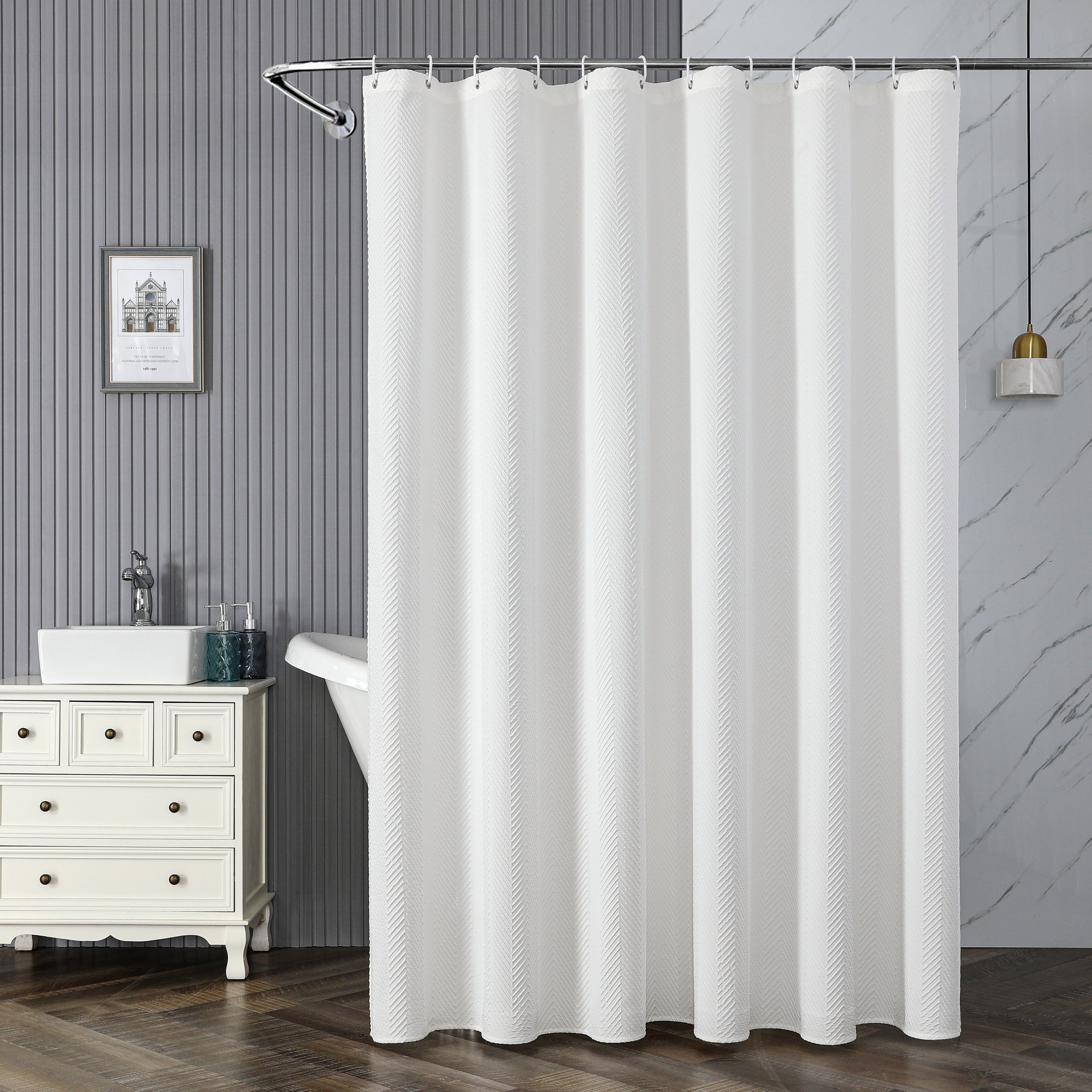 BYSURE Duschvorhang Breite 180 cm (1-tlg), günstig online kaufen