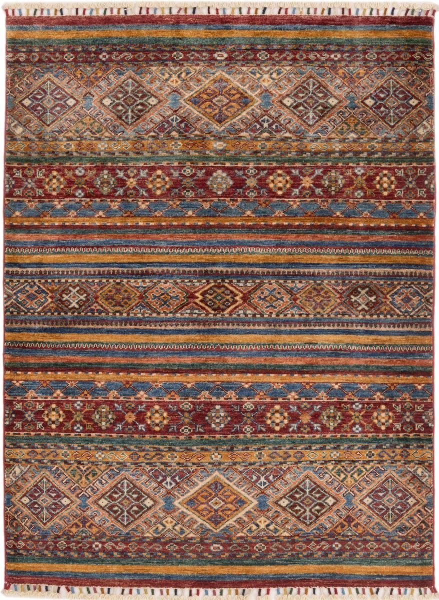 Orientteppich Arijana Shaal 109x143 Handgeknüpfter Orientteppich, Nain Trading, rechteckig, Höhe: 5 mm