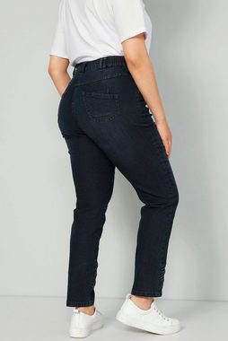 MIAMODA 5-Pocket-Jeans Jeans Slim Fit Ziernieten 5-Pocket