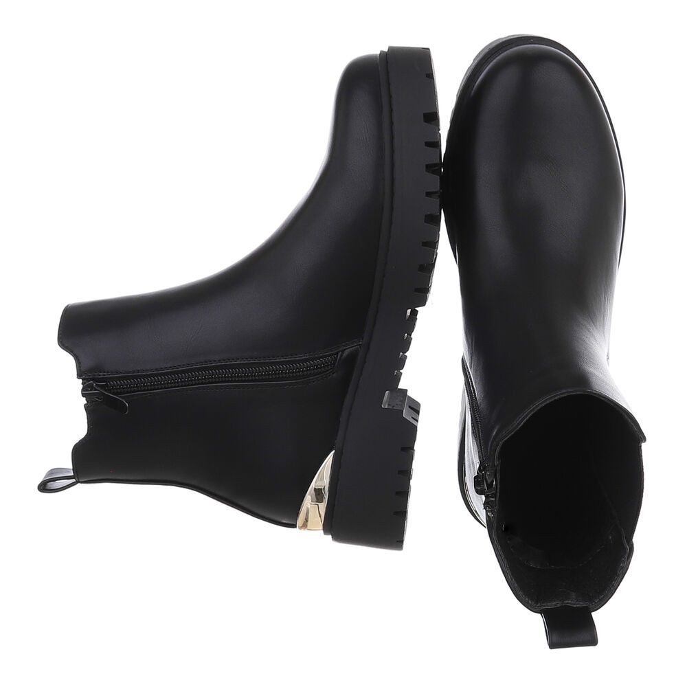 Ital-Design Stylische Chelsea Boots mit elastischen Einsätzen für Damen Sti günstig online kaufen