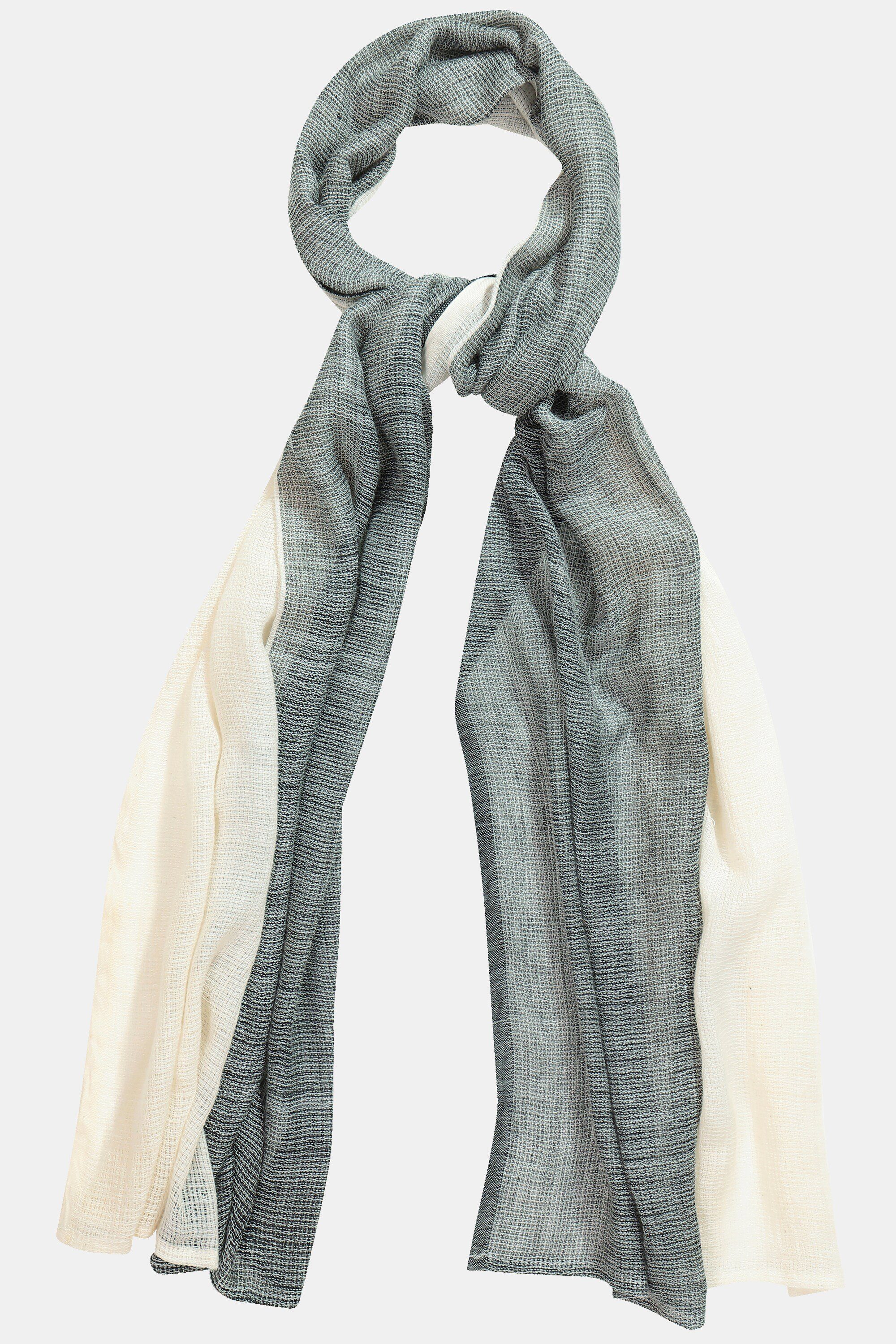 Ulla Popken Halstuch Schal zweifarbig Fransenkante günstig online kaufen