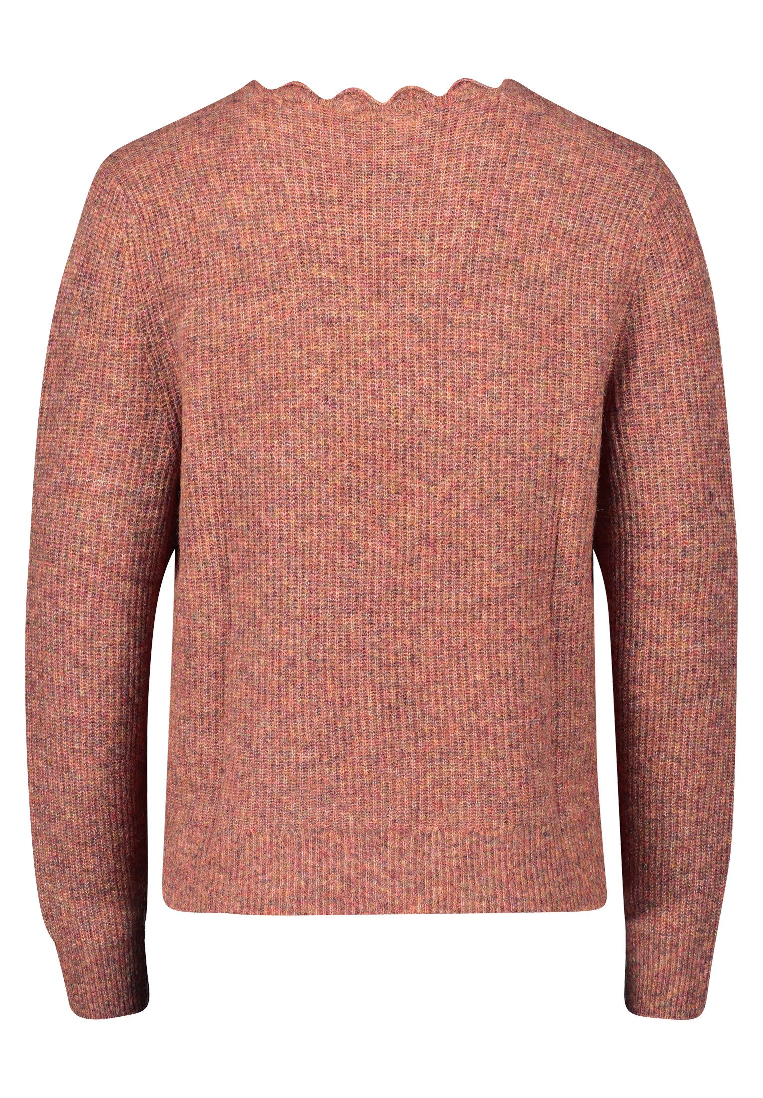 Cartoon Strickjacke Damen mit V-Ausschnitt (1-tlg) Häkelstich