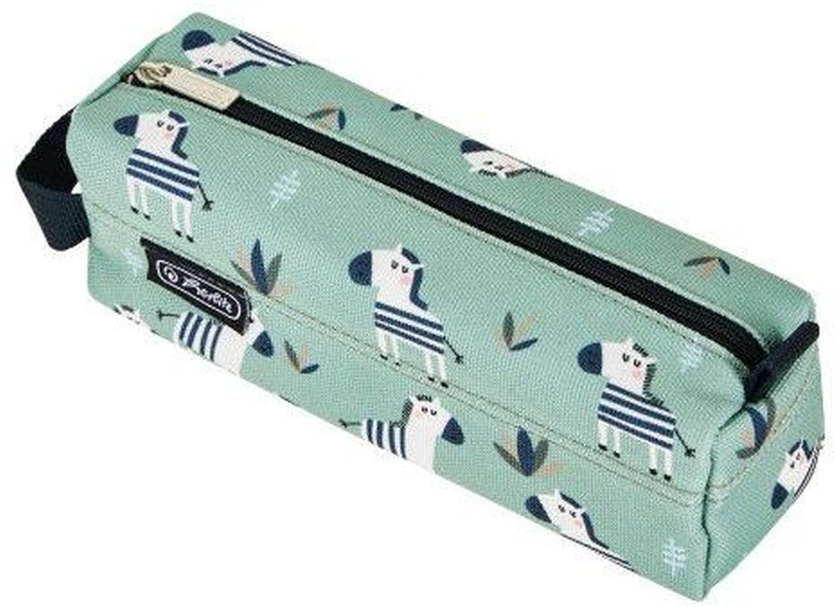 Herlitz Federtasche Schüleretui Faulenzer quattro Polyester 215x80mm Crazy Zebra
