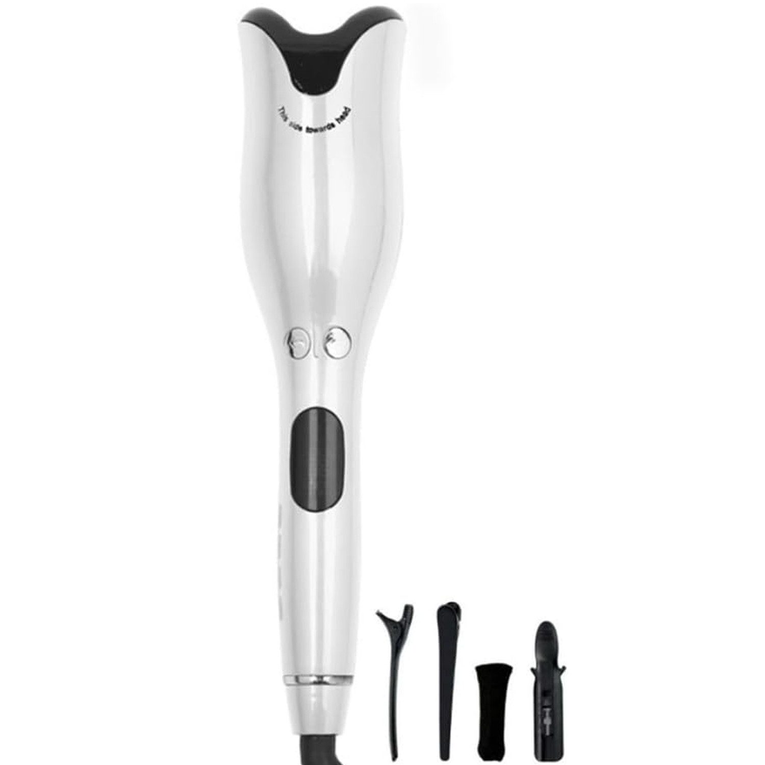 MODFU Lockendreher Automatischer Lockenstab Rotierende Tragbarer Lockenwickler, Keramik, Einstellbare Temperatur Langanhaltende für Ideal als Frauen Geschenk