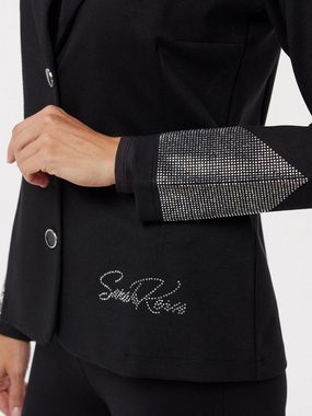 Sarah Kern Jerseyblazer Jackenblazer figurbetont mit Strassdetails