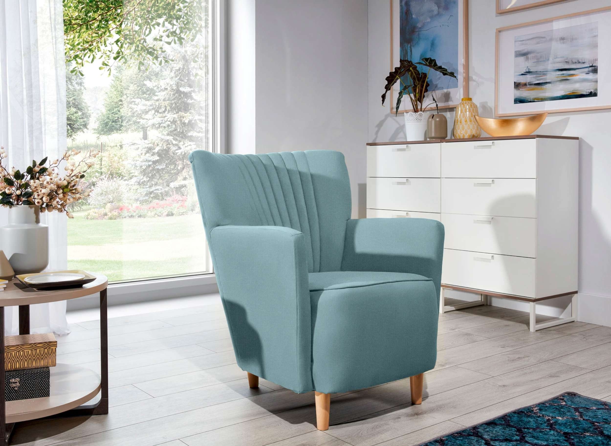 Stylefy Sessel Sono (Armlehnensessel), gepolstert, mit Armlehnen und  Rückenlehne, frei im Raum stellbar, Schaumstoff T28 und HR 35,  Skandinavisch Design | Einzelsessel
