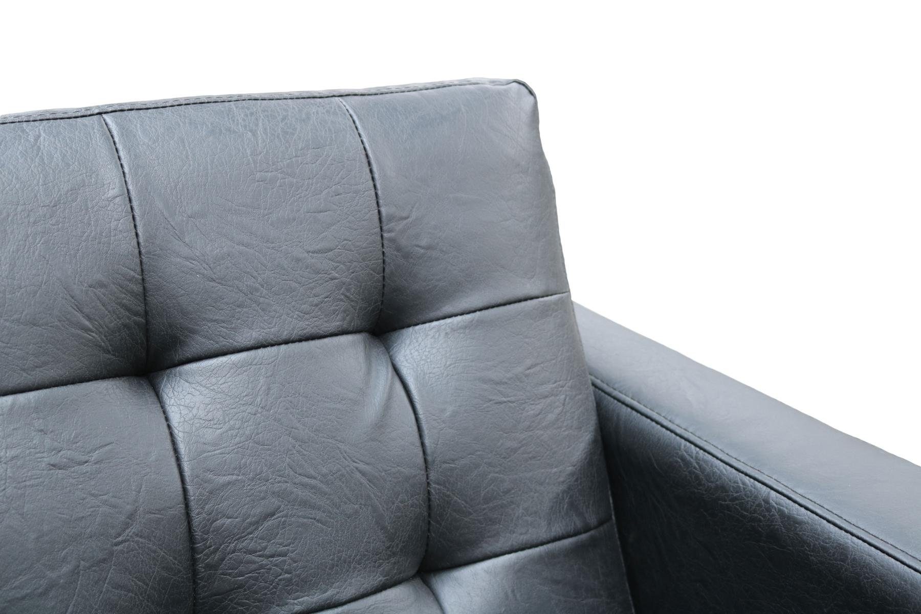 JVmoebel Sofa Schwarze Chesterfield Couch in 3+1 Polstermöbel Europe Neu, Made Polster Sitzer