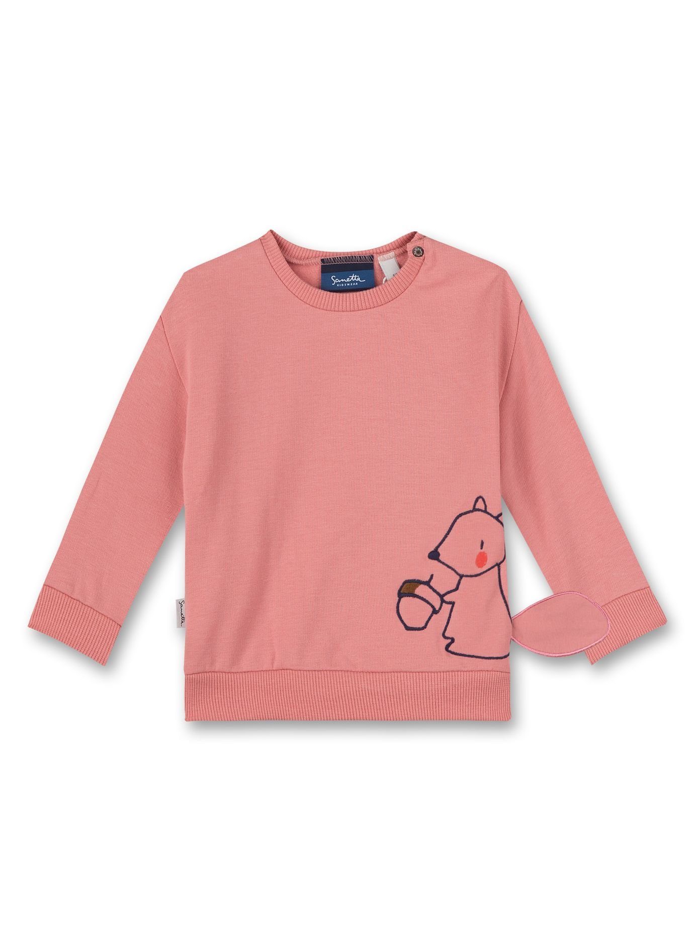Sanetta Langarmshirt Langarm Sweatshirt Sweet Squirrel Rosa (115530-38111) | Rundhalsshirts