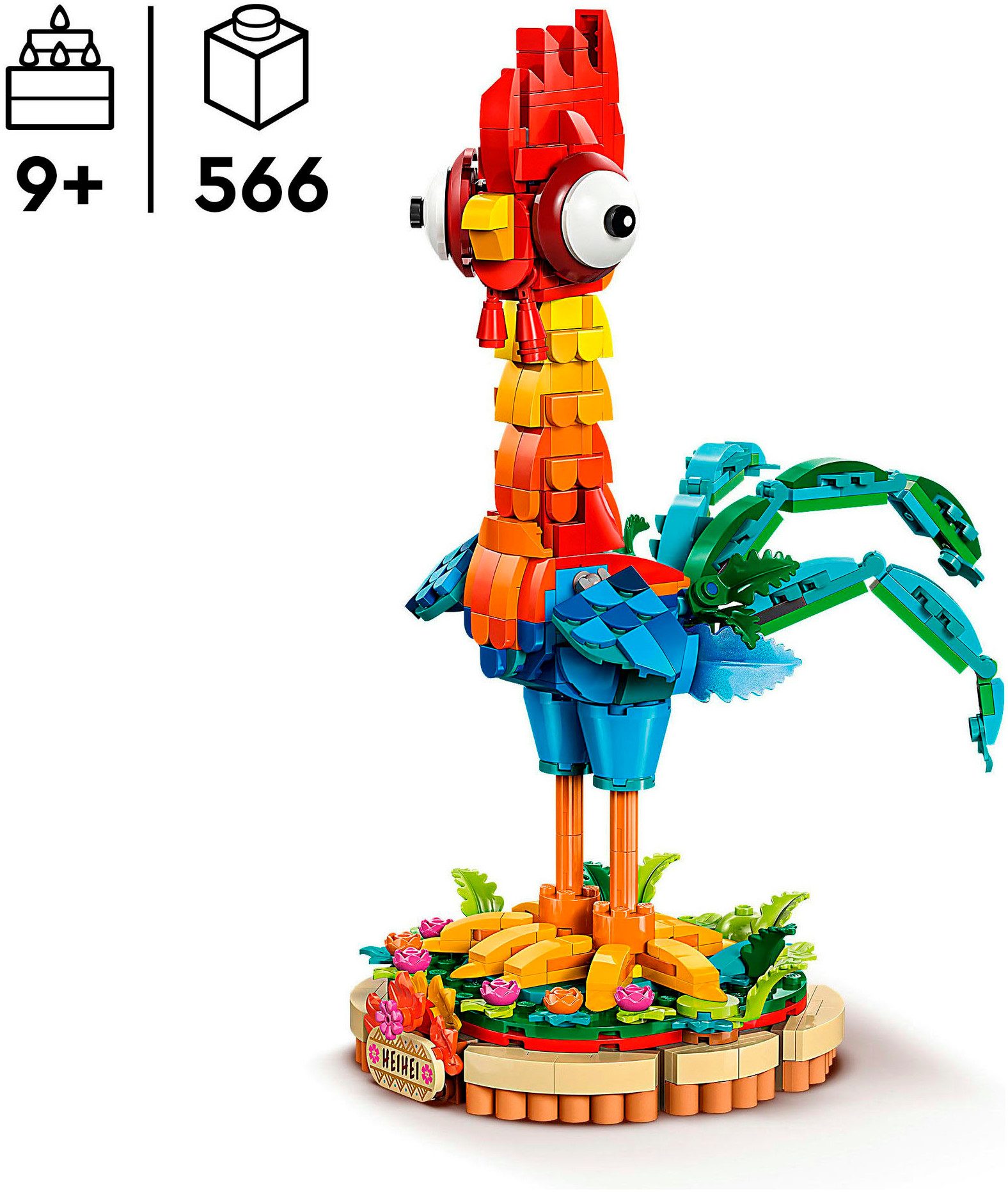 LEGO® Heihei (43272), LEGO® Disney Princess Konstruktionsspielsteine, (566 St), Made in Europe