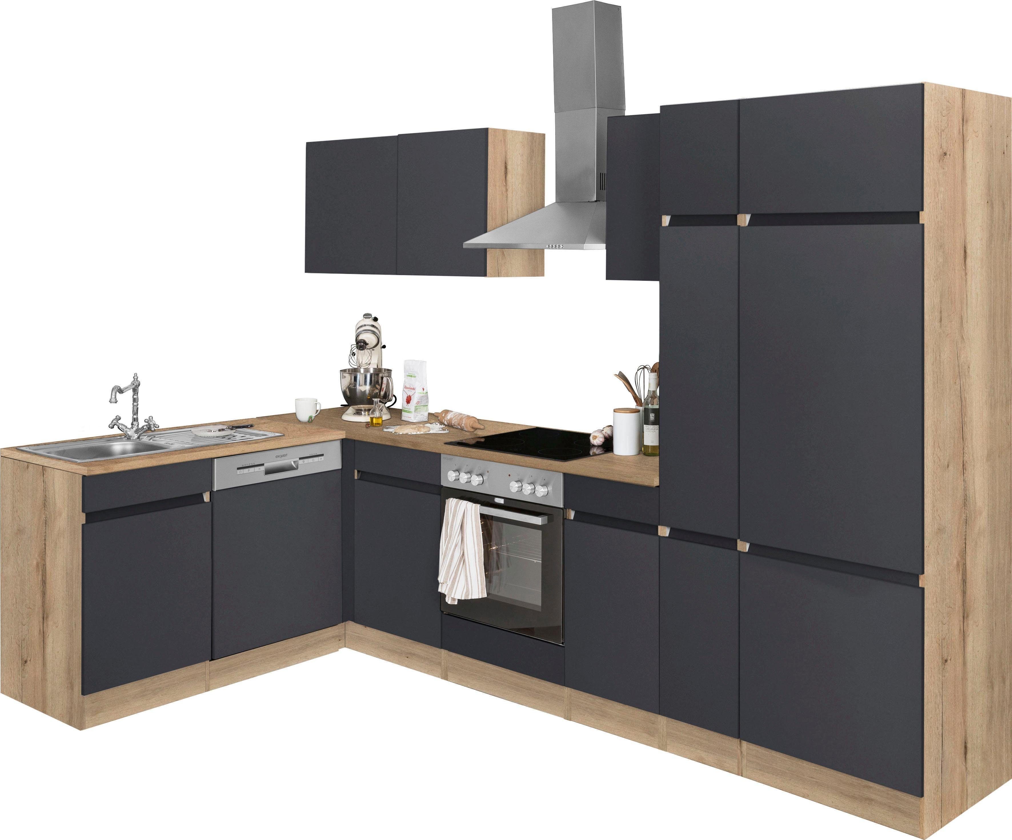 OPTIFIT Winkelküche "Roth" Stellmaße 300x175 cm, wahlweise mit E-Geräten, m günstig online kaufen