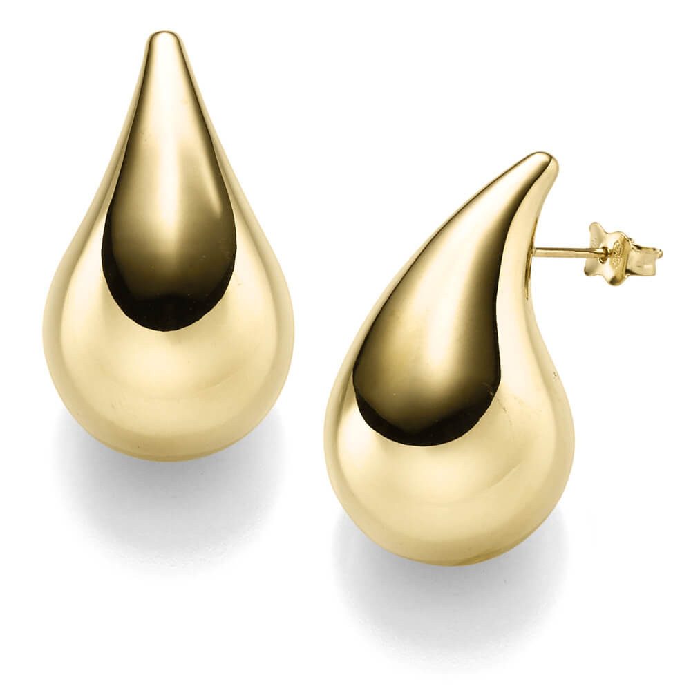 Schmuck Krone Paar Ohrstecker Paar Ohrstecker Tropfen 30x17mm aus 585 Gelbg günstig online kaufen