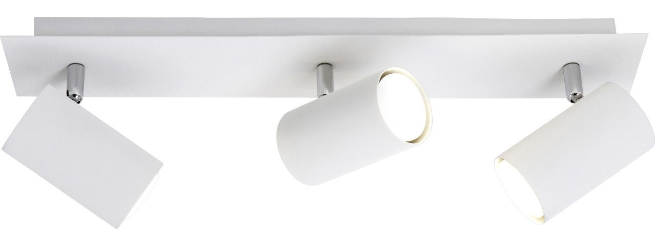 TRIO Leuchten LED Deckenstrahler Trio Leuchten 3er Spot Marley GU10, weiß matt, Ohne Leuchtmittel, Dimmbar ohne Bewegungsmelder