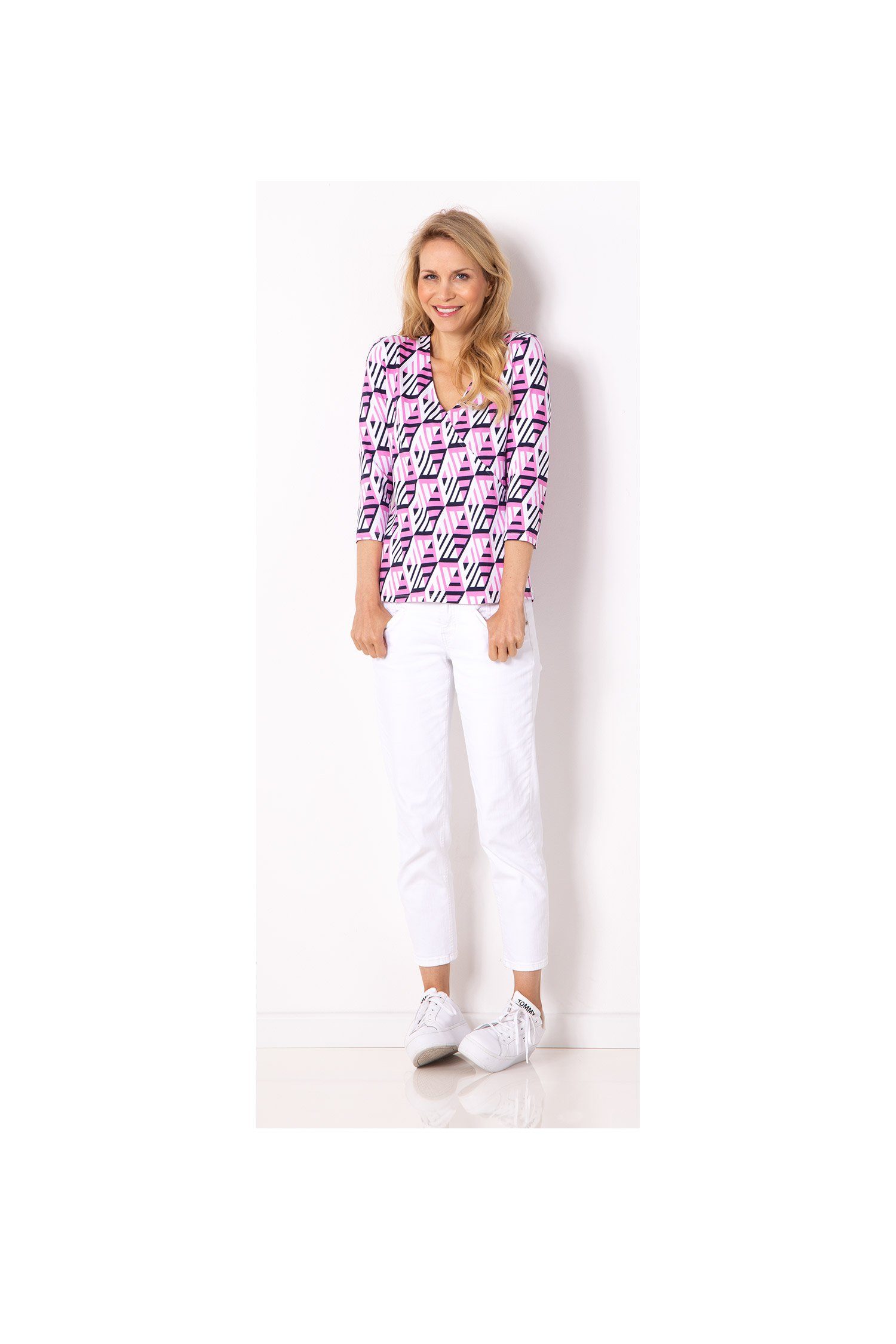 SER 3/4-Arm-Shirt Shirt, Cube Design W4240121 auch in großen Größen günstig online kaufen