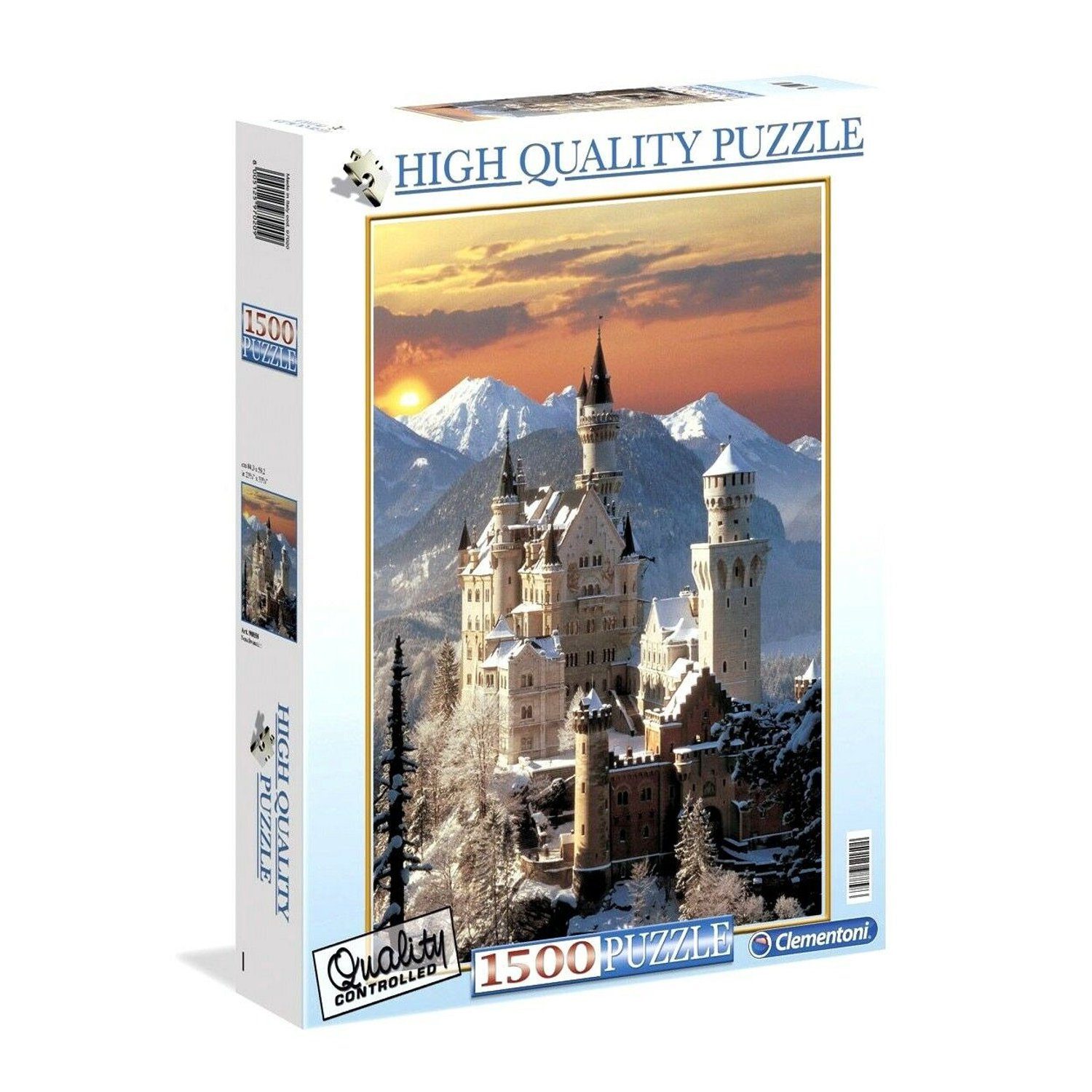 Clementoni® Puzzle Clementoni High Quality Collection Puzzle Neuschwanstein 1500 Teile, 1500 Puzzleteile