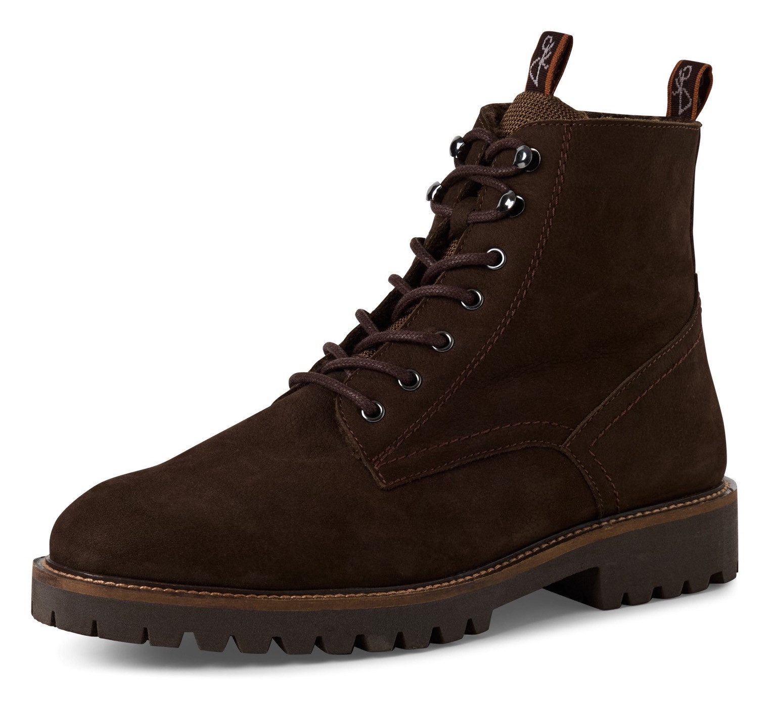 MARCO TOZZI by GMK Schnürboots, Blockabsatz, Schnürstiefelette mit praktischem Innenreißverschluss