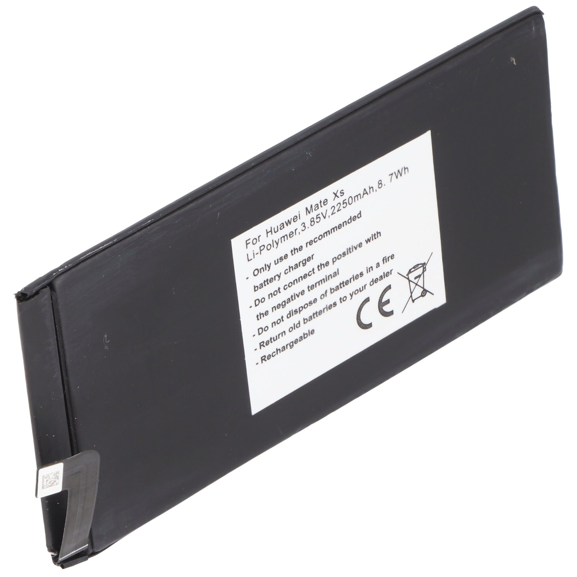 b Akku passend Mate Akku Xs, für AccuCell Huawei 3,85V, 2250mAh, Li-Polymer, 8,7Wh,