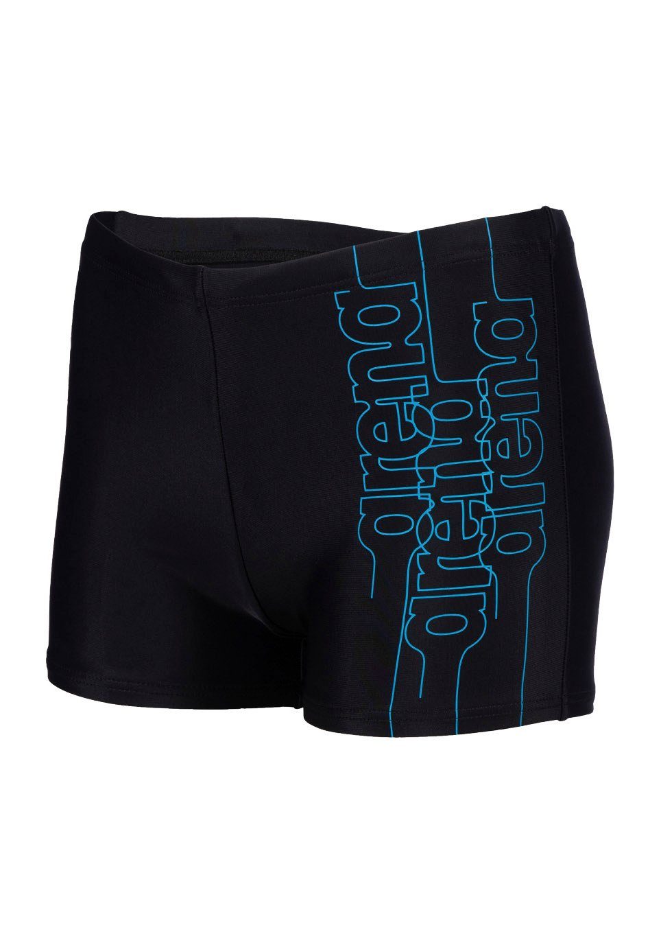 schwarz Arena mit Markenschriftzug GRAPHIC Boxer-Badehose SWIM BOY'S SHORT