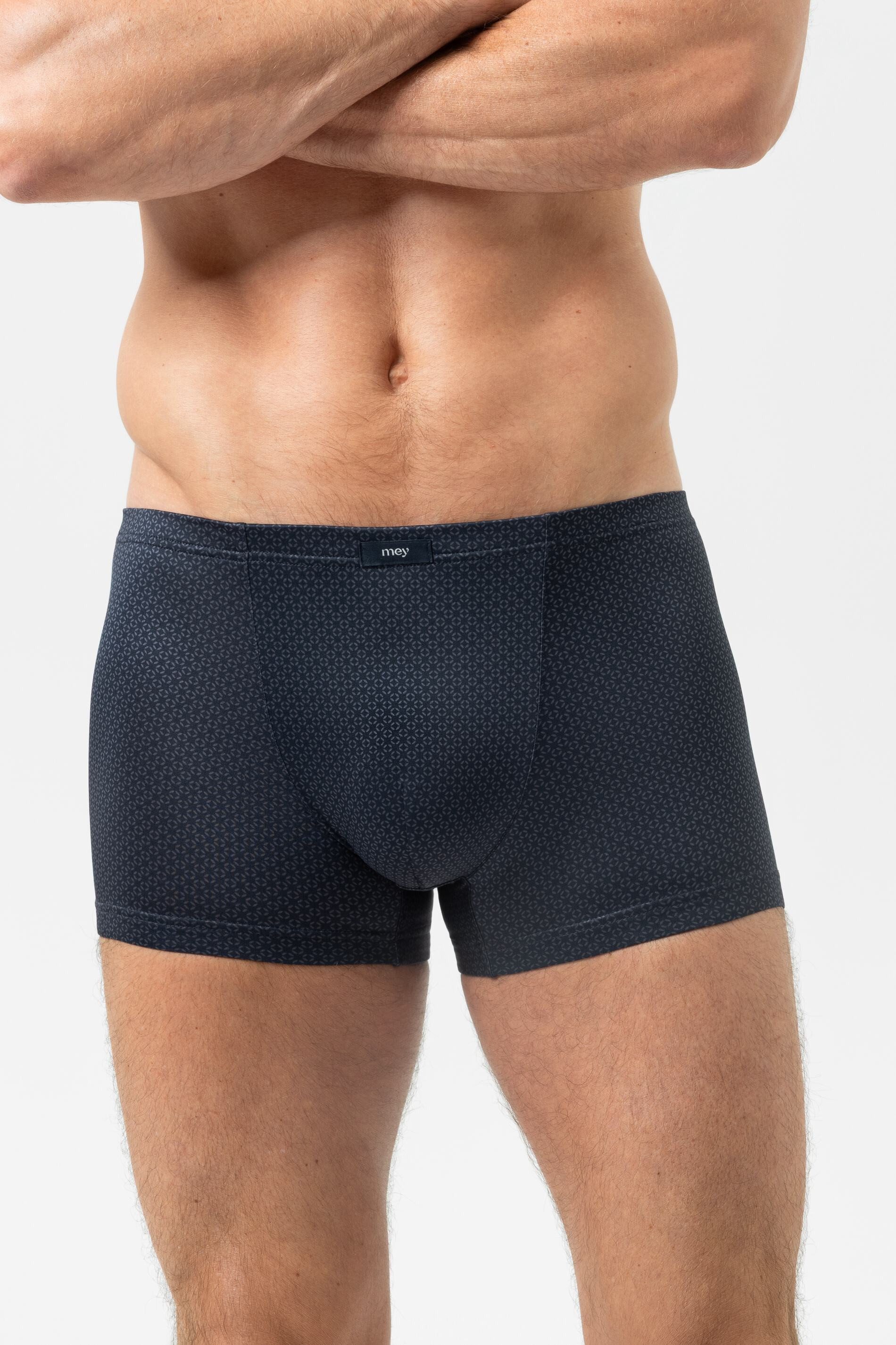 Mey Trunk Mey Herren Shorty Serie Greymouth Minimalprint (1-St., 1) Moderne Trunks, Gemustert, Atmungsaktiv, Baumwoll-Mix