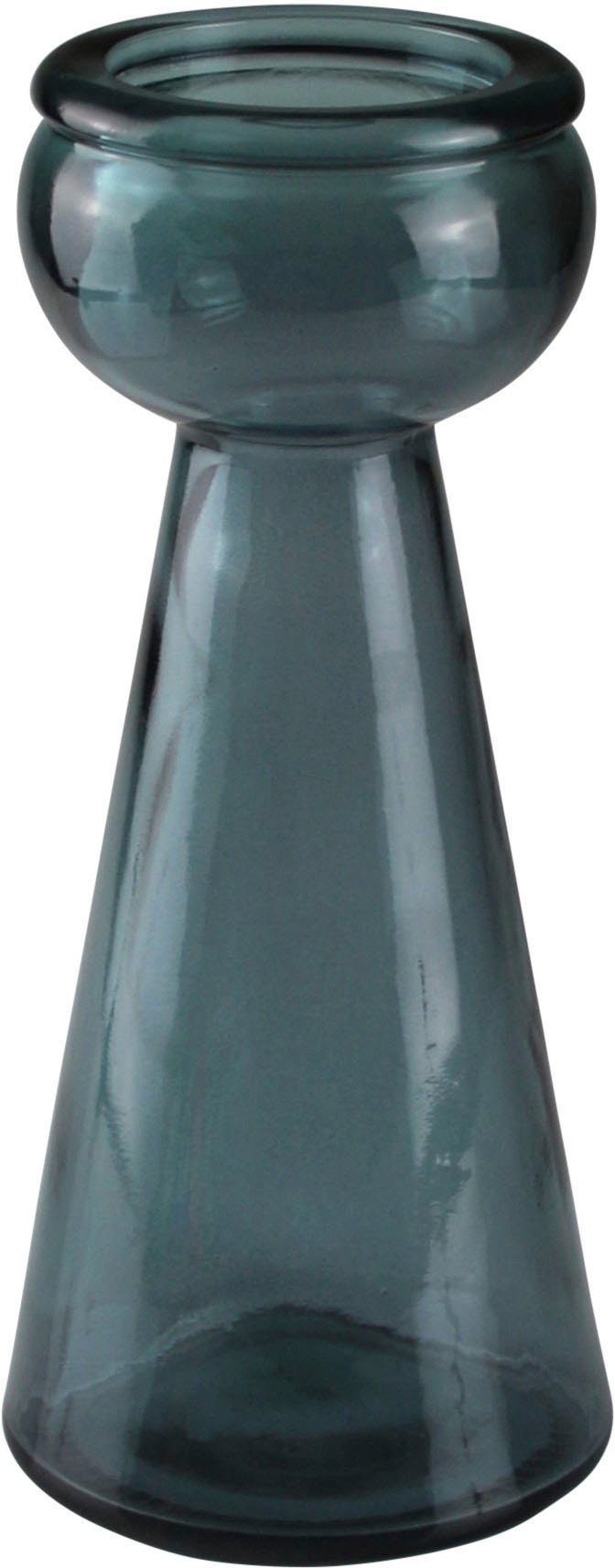 AM Design Kerzenständer Kerzenhalter aus recyceltem Glas (1 St), im außergewöhnlichen Design