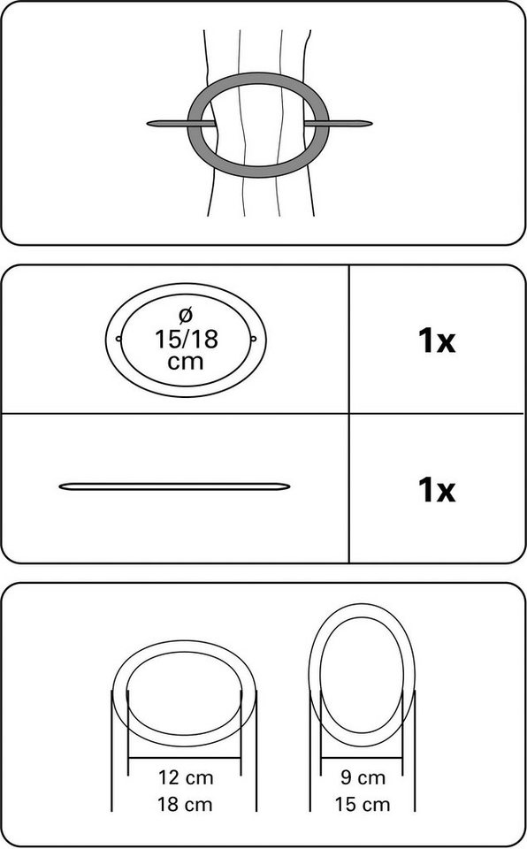 Dekoklammer »Dekoring Oval, Kunststoff«, GARDINIA, (1-St), Serie Gardinenspangen / Raffspangen-HomeTrends