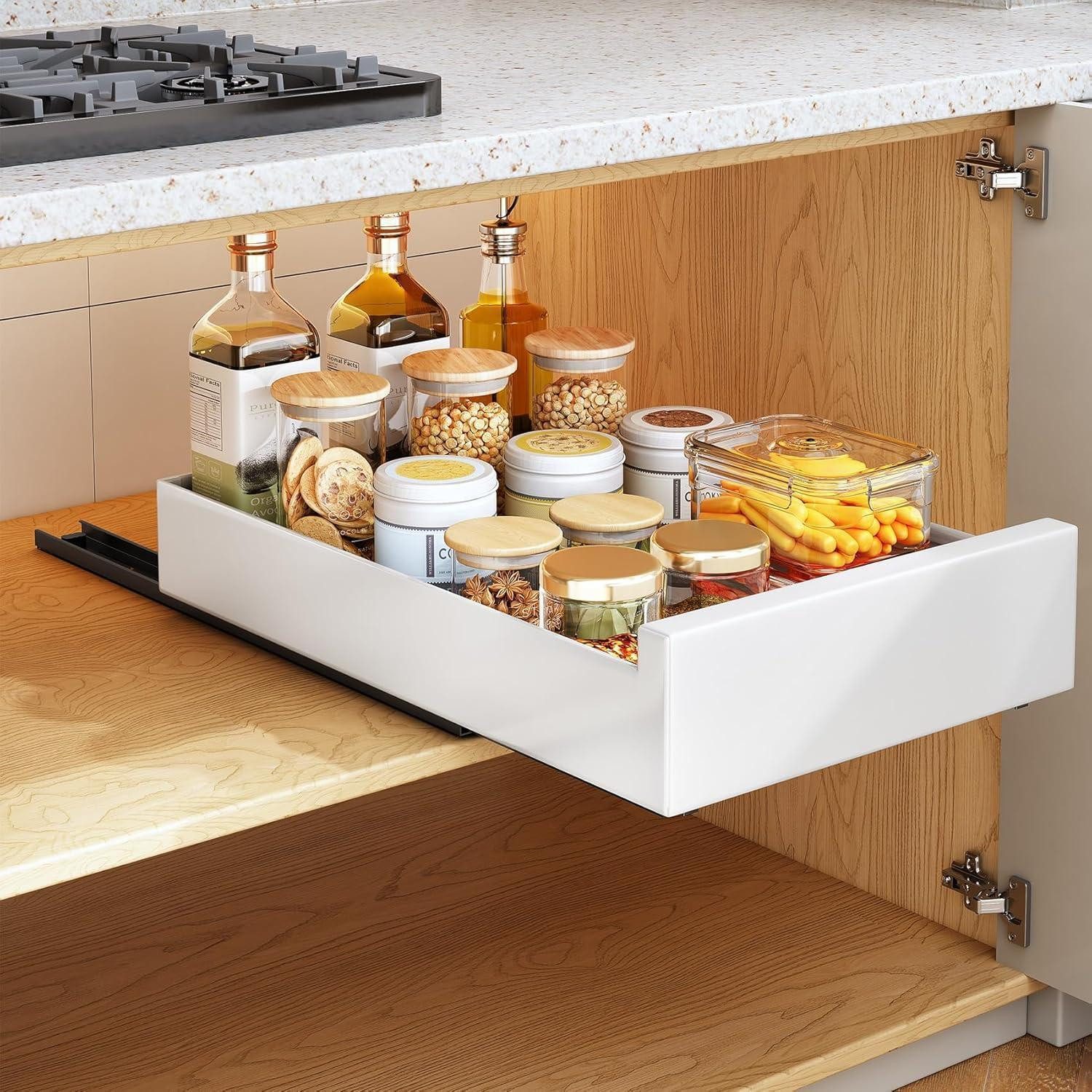 LuxusKollektion Schubladeneinsatz Teleskopschublade Küchenregal 30x43x9cm