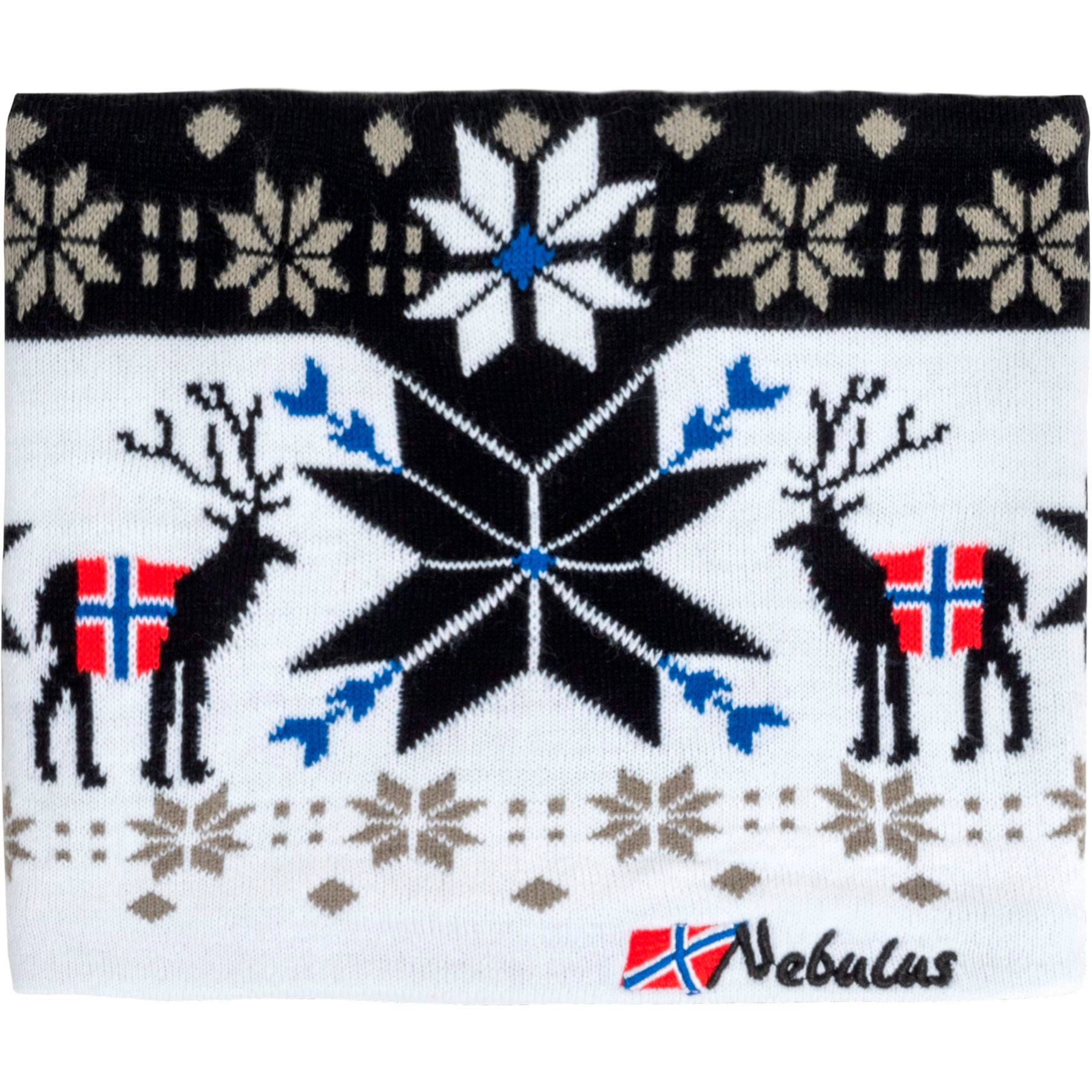 Nebulus Mütze & Schal TUBE, P6140 - Unisex, weiß-schwarz, onesize günstig online kaufen