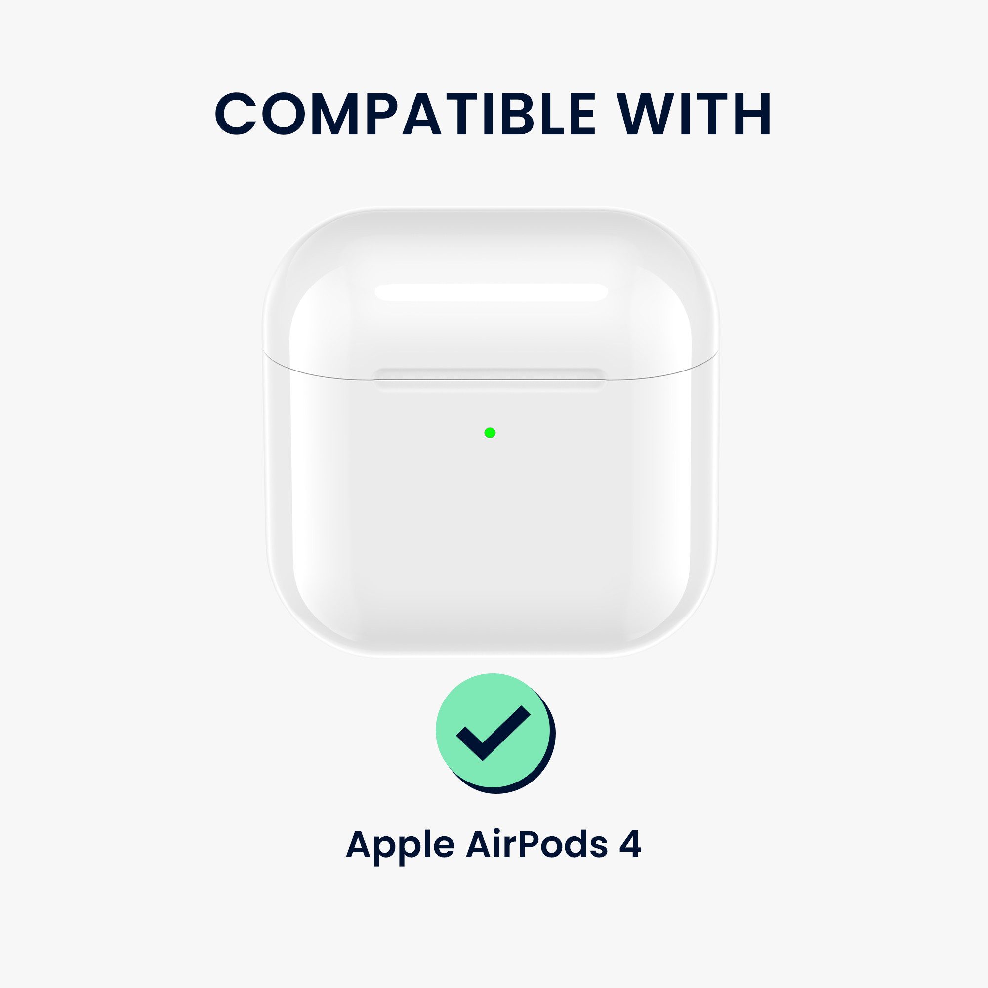 kwmobile Kopfhörer-Schutzhülle Kopfhörer Case fürApple Airpods 4 Hülle, Headphones TPU Cover mit Standfunktion und Sicherheitsverschluss