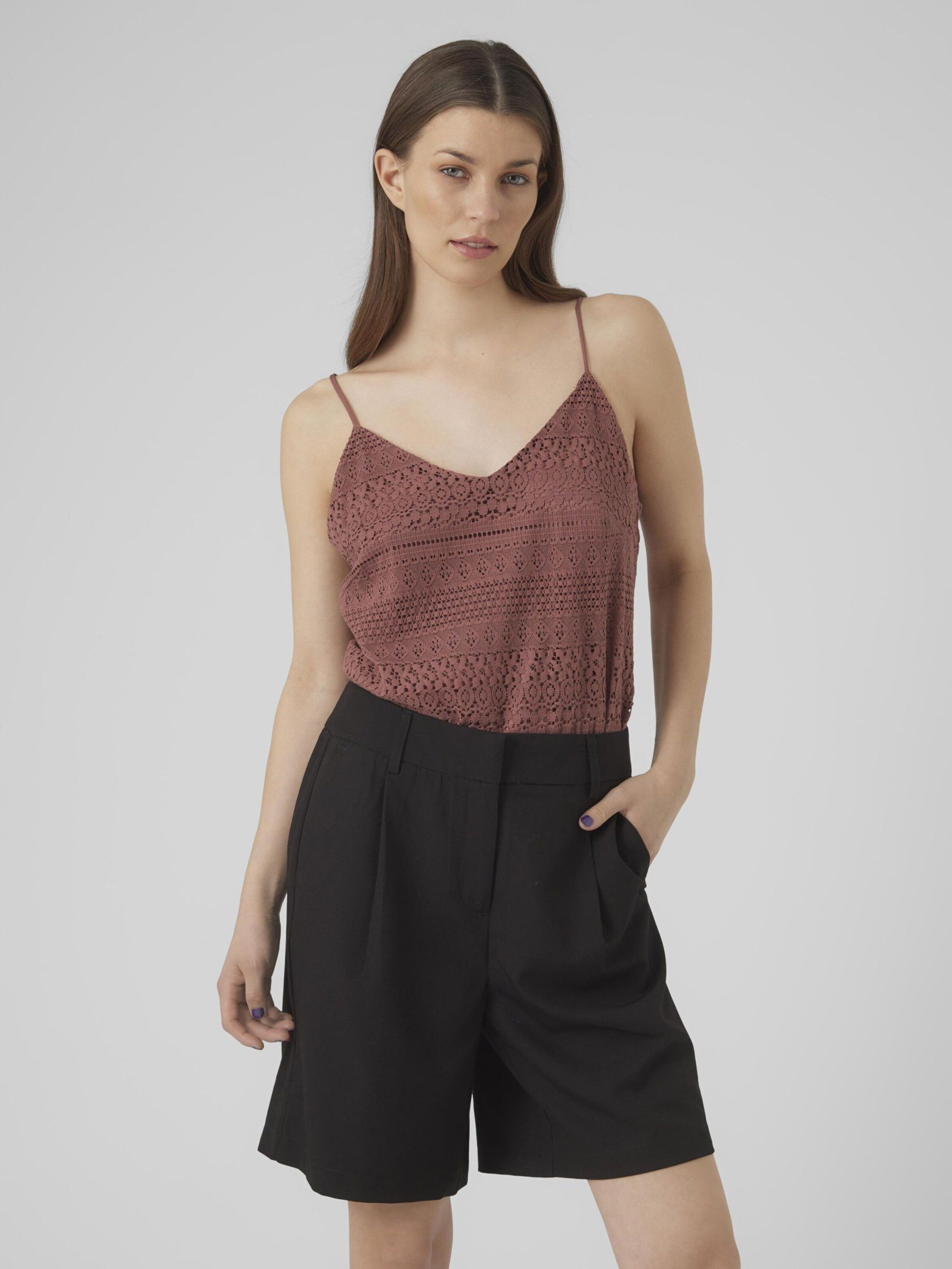 Vero Moda Blusentop Honey (1-tlg) Lochmuster günstig online kaufen