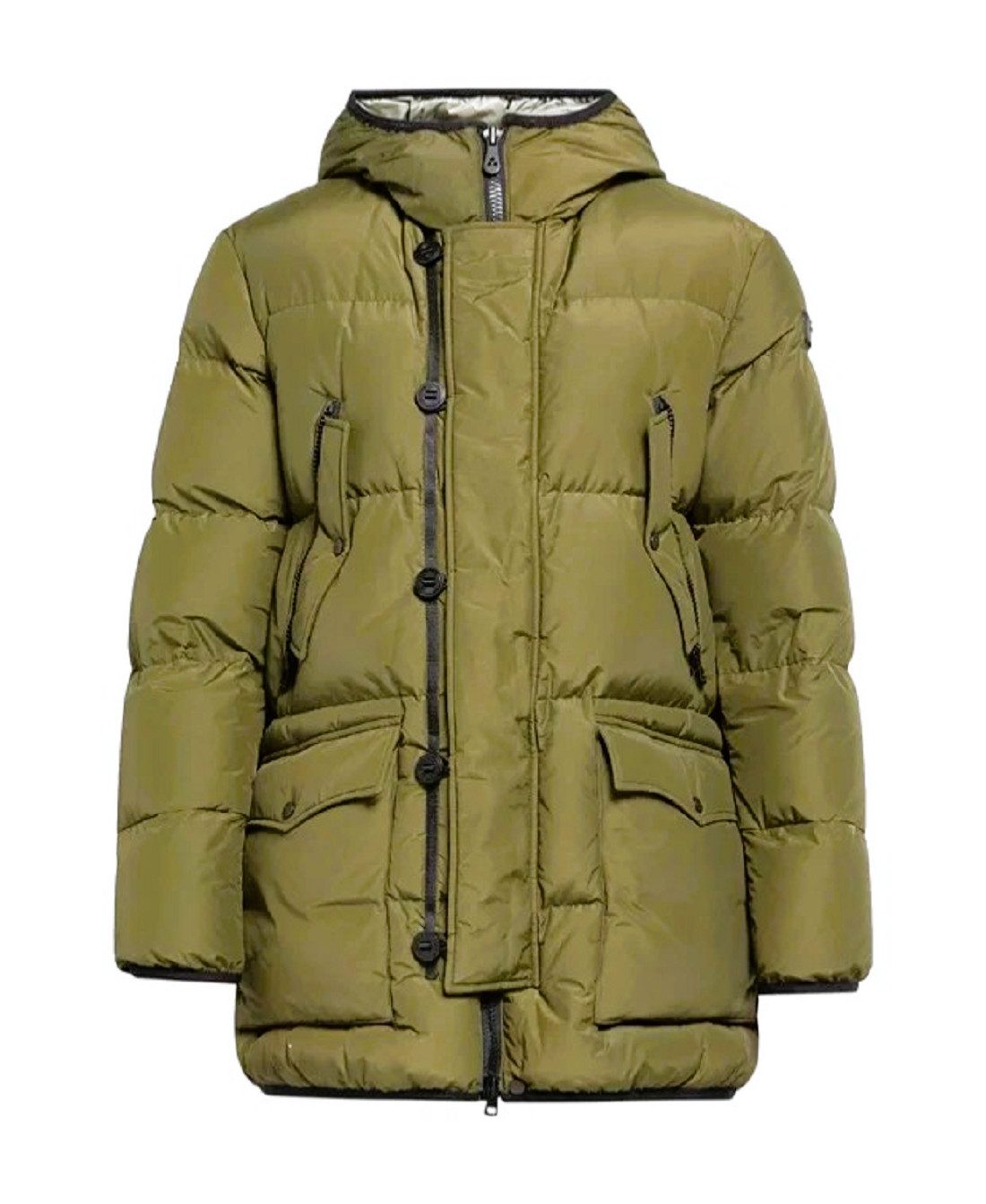 PEUTEREY Winterjacke Peuterey Herren Jacke, Peuterey HAMMOND Jackets, Winterfest, Grün in Unifarbe, mit Kapuze