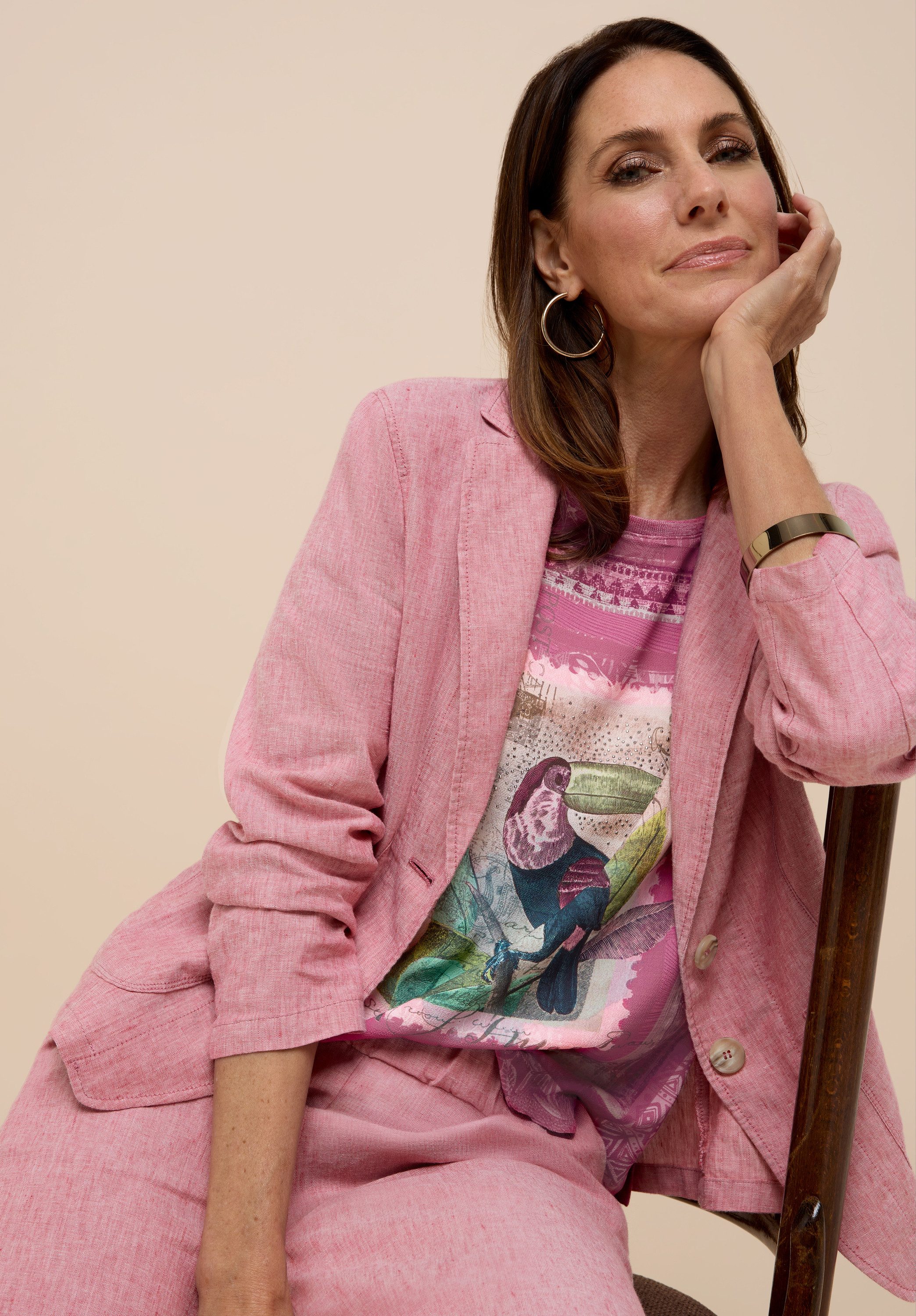 bianca Jackenblazer SUNNY in angesagter Leinen-Optik