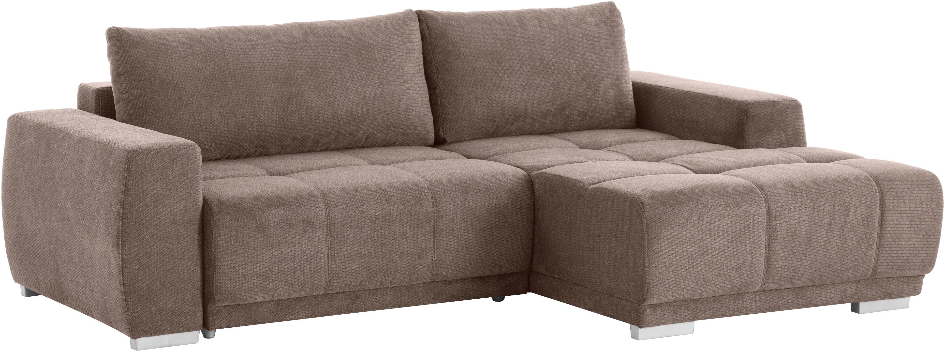 Home affaire Ecksofa Bolero L-Form, wahlweise mit Bettfunktion & Bettkasten