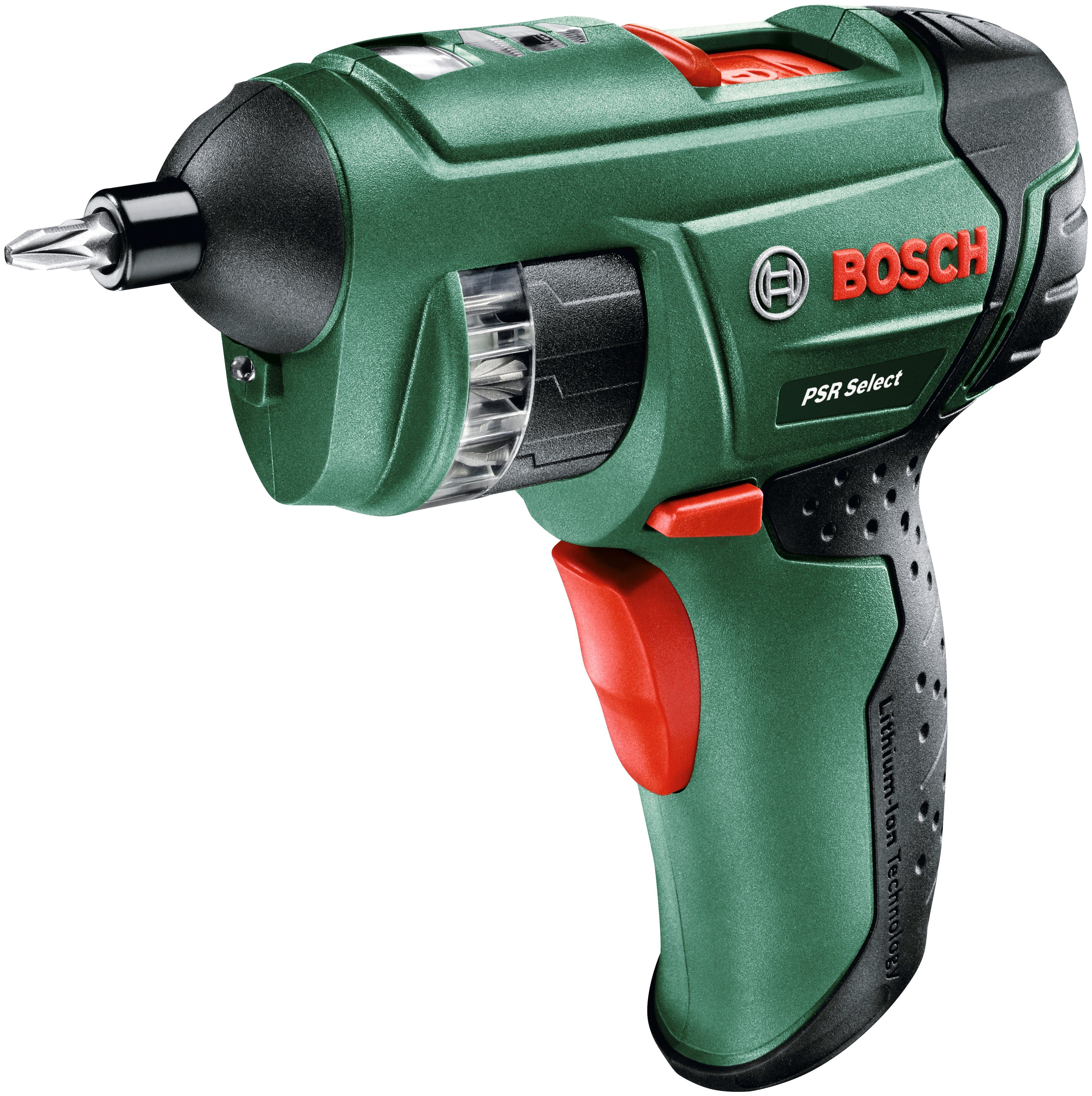 USB mit & (Set), U/min, Bosch 210 max. und PSR Select, Home Akku-Bohrschrauber Bit-Set Mikro Garden integriertem Lader