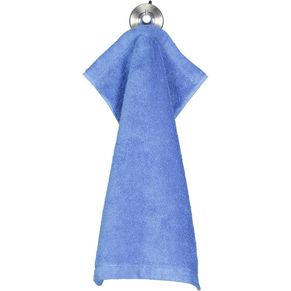 Cawö Badetücher Gästehandtuch Lifestyle Uni Capri Blau (30x50 cm)