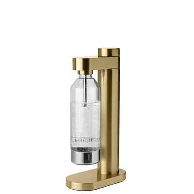 Stelton Wassersprudler Brus, brushed brass, Stilvolles dänisches Design - ohne Gasflasche