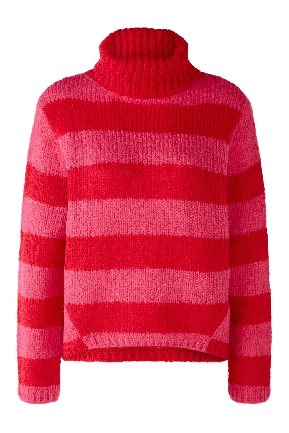 Oui Sweatshirt Pullover, red rose