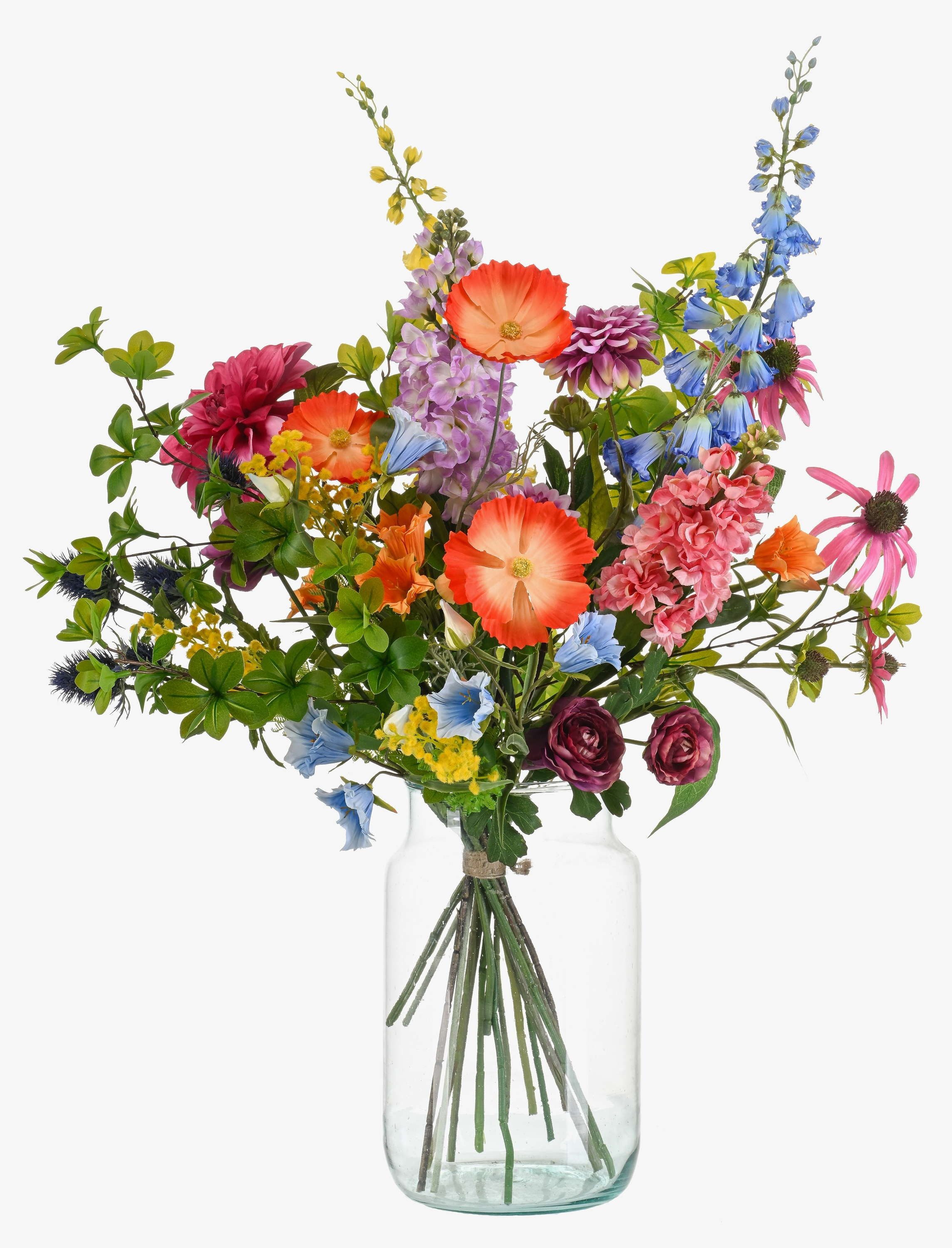 Kunstblumenstrauß Unechter Blumenstrauß Feme, bunt, 90cm, Ø55cm, artplants, Höhe 90.0 cm