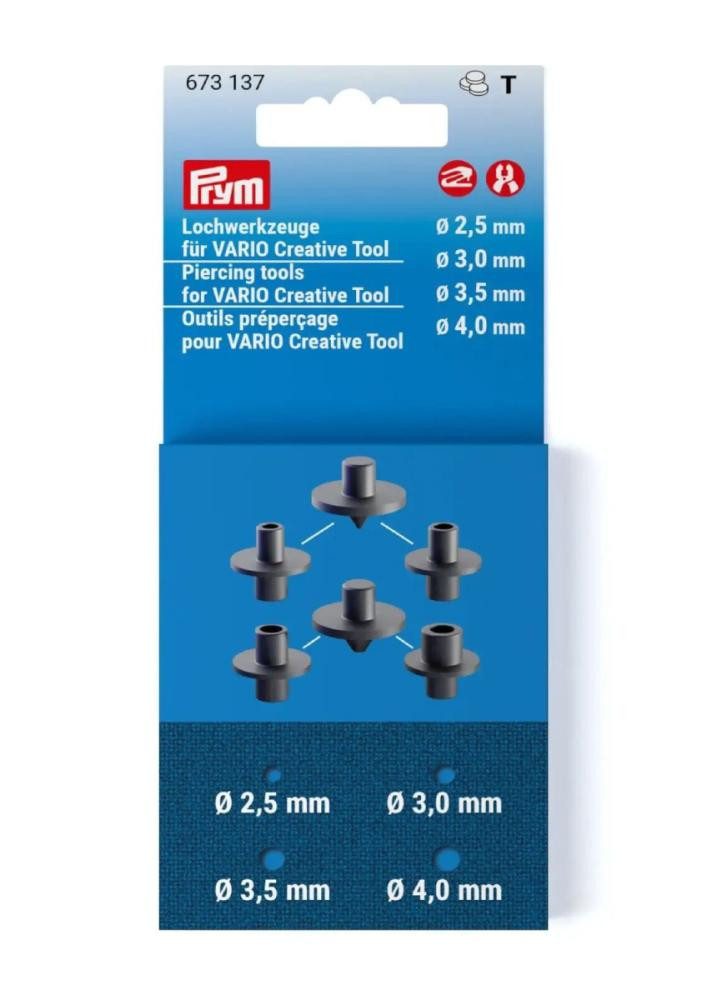 Prym Ösenzange - Ersatz- Lochwerkzeuge für VARIO Creative Tool (2,5-4,0mm)