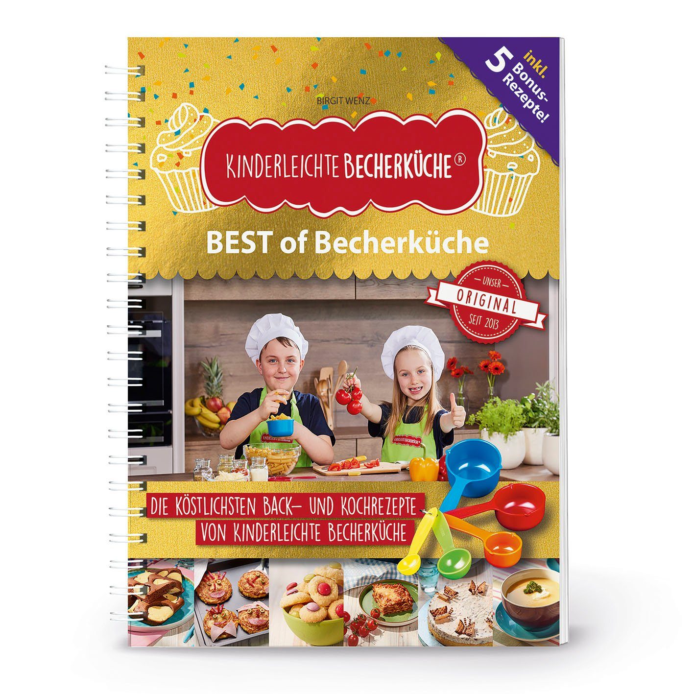 Kinderleichte Becherküche Back-Set BEST of Becherküche (Back- und Kochbuch, 5 Messbecher, Keksdose), (7-tlg)