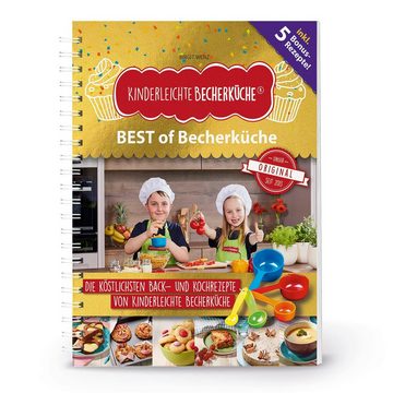 Kinderleichte Becherküche Back-Set BEST of Becherküche (Back- und Kochbuch, 5 Messbecher, Keksdose), (7-tlg)